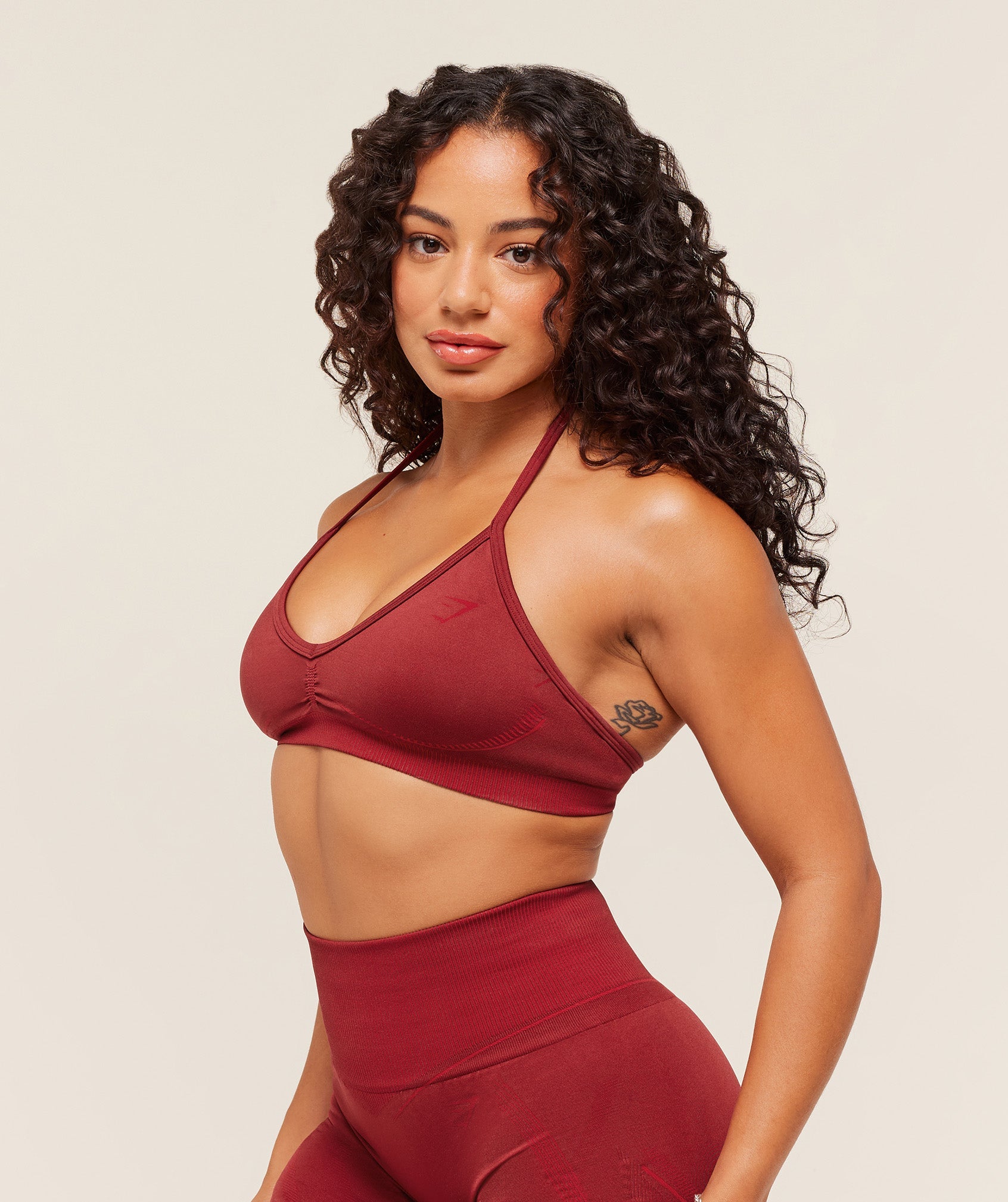 Women's Gymshark Gymshark X Analis Seamless Sports Bra Reps Red