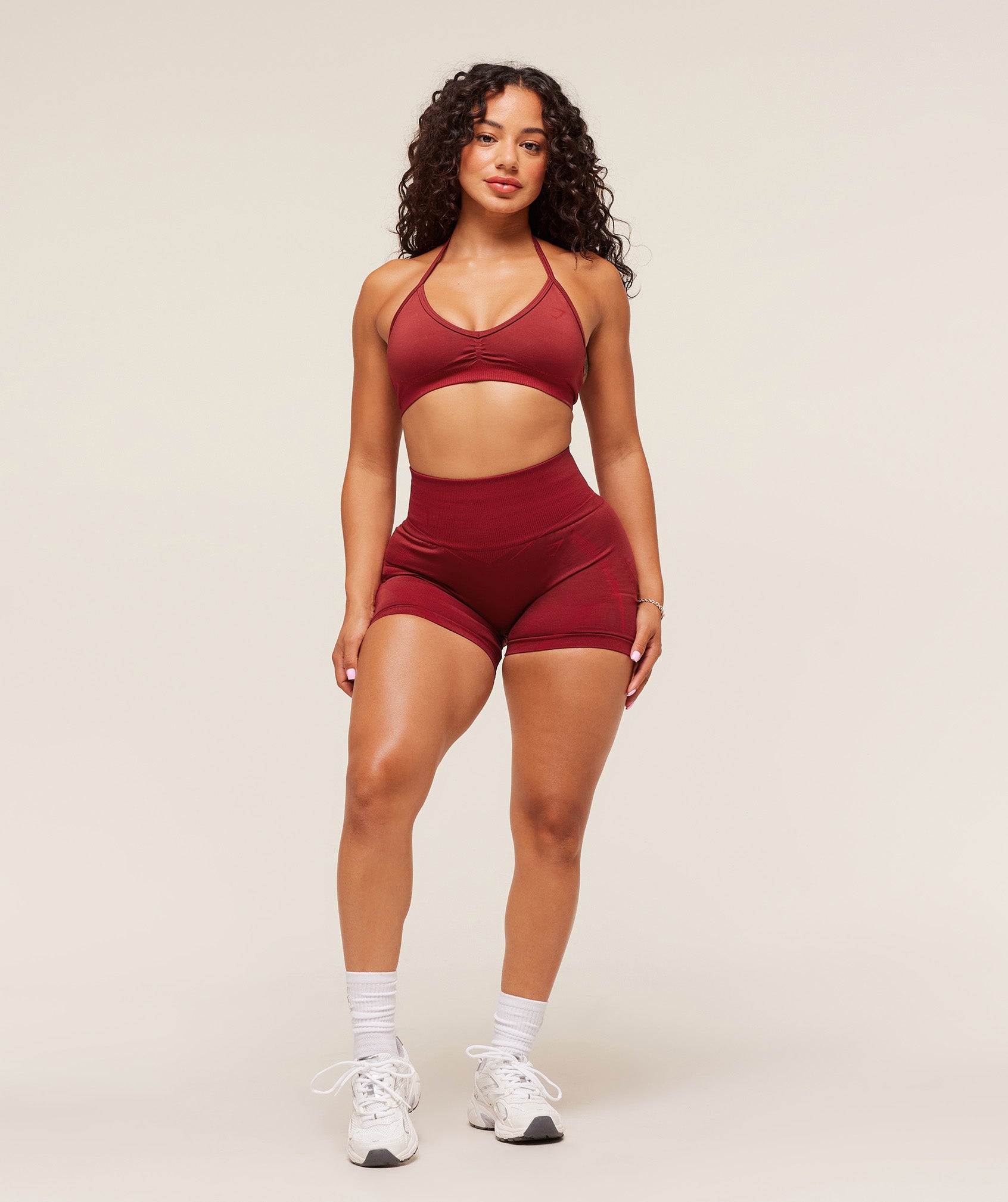 Women's Gymshark Gymshark X Analis Seamless Sports Bra Reps Red