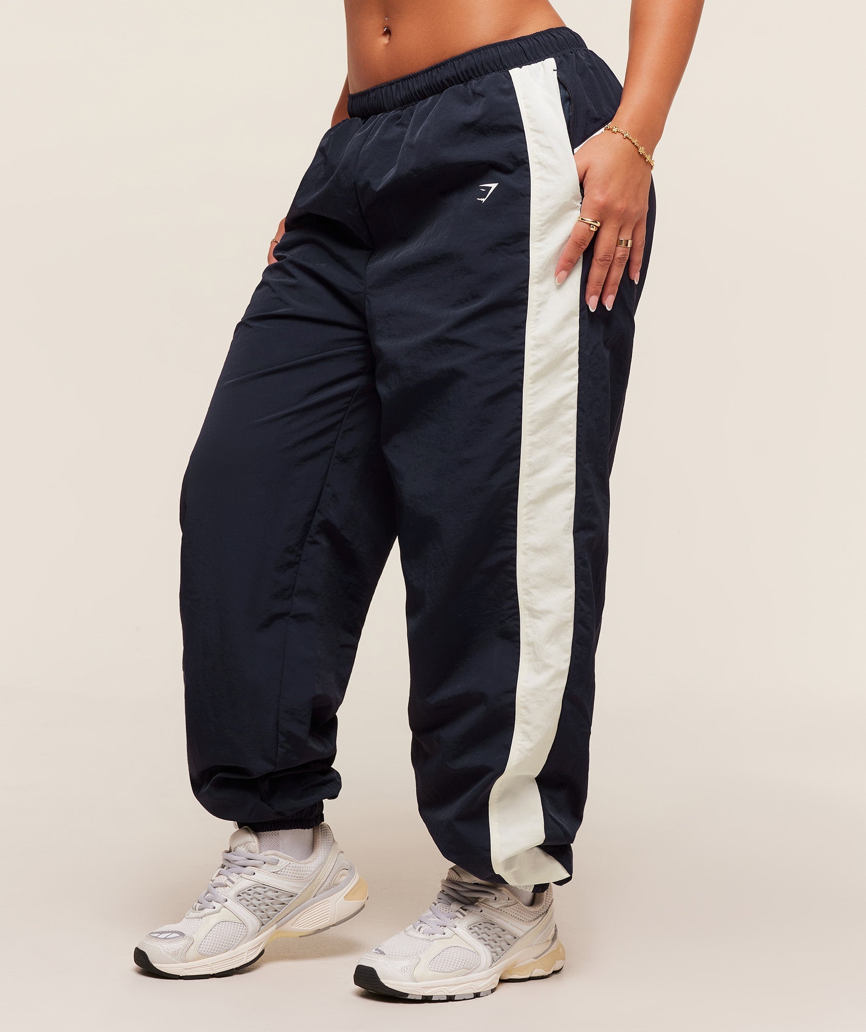 Women's Gymshark Gymshark X Analis Woven Track Pants Midnight Blue