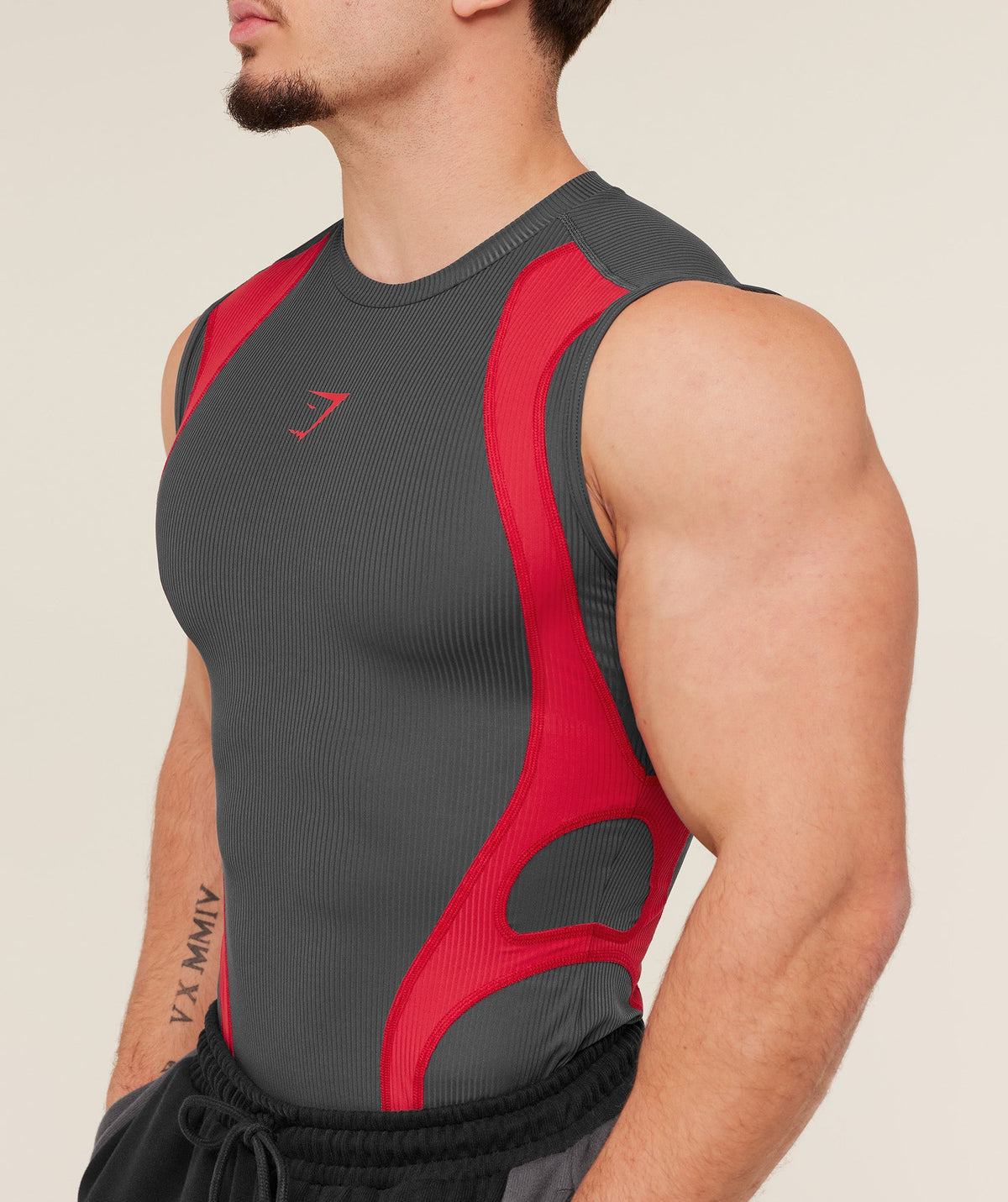 Gymshark Gymshark X Carlos Belcast Tank Baselayer Onyx Grey