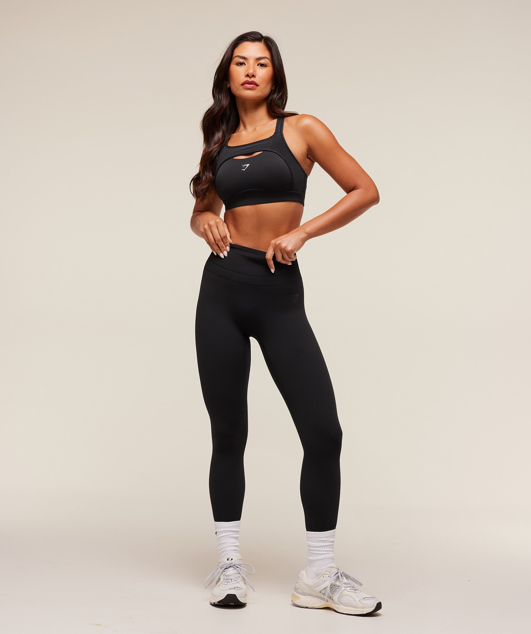Women's Gymshark Alpha High Support Sports Bra Black