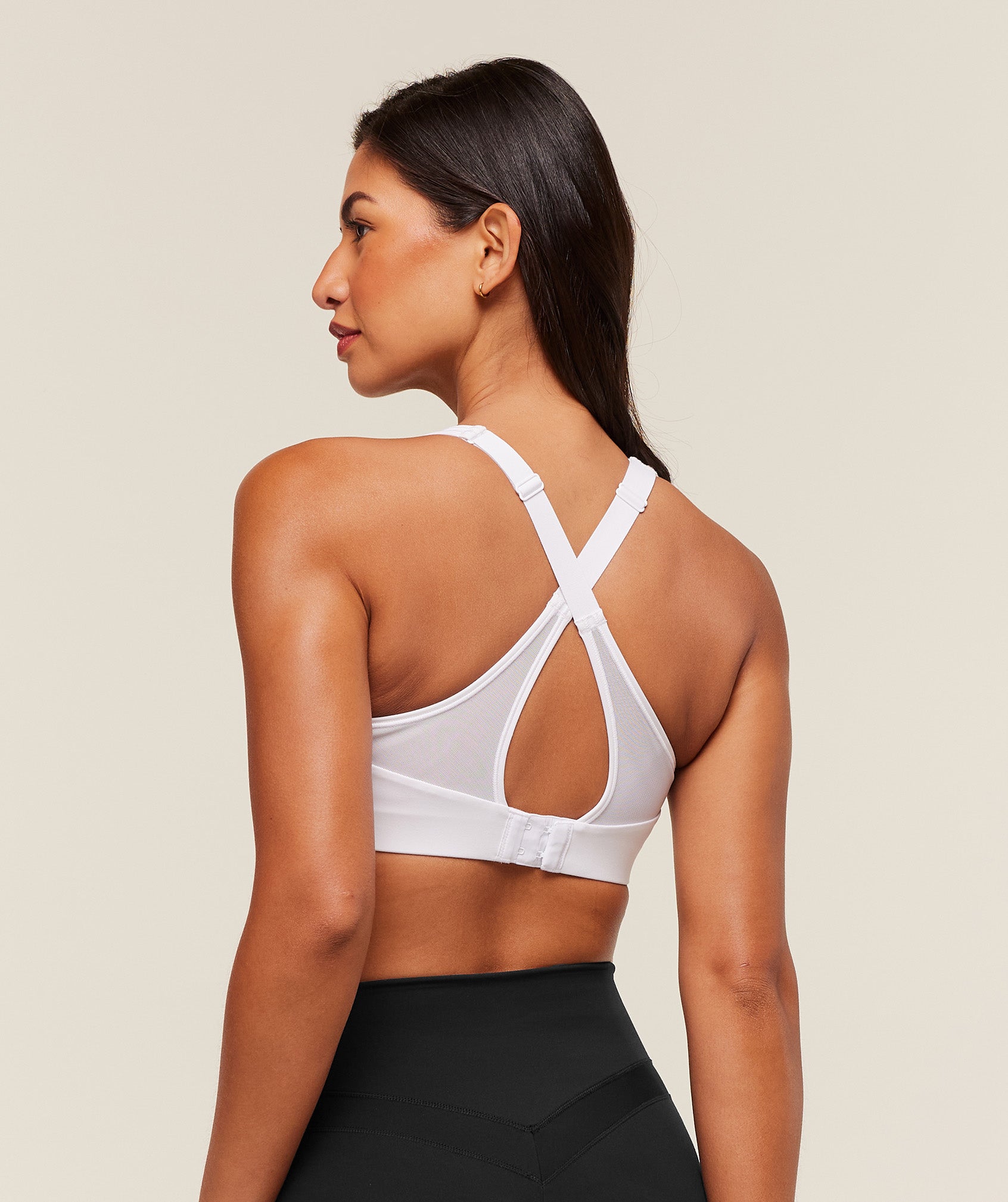 Women's Gymshark Alpha High Support Sports Bra White