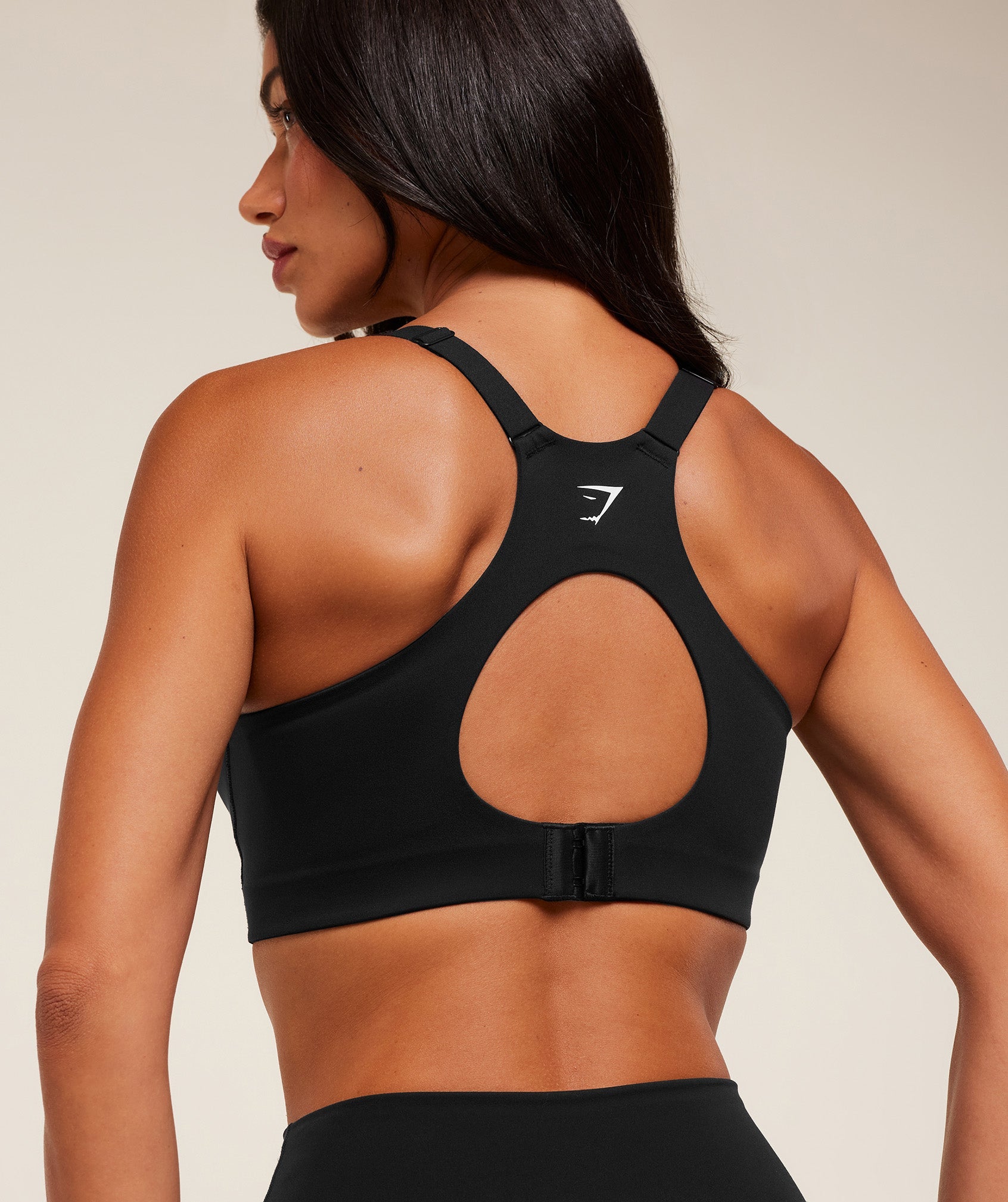 Women's Gymshark High Support V-Neck Sports Bra Black