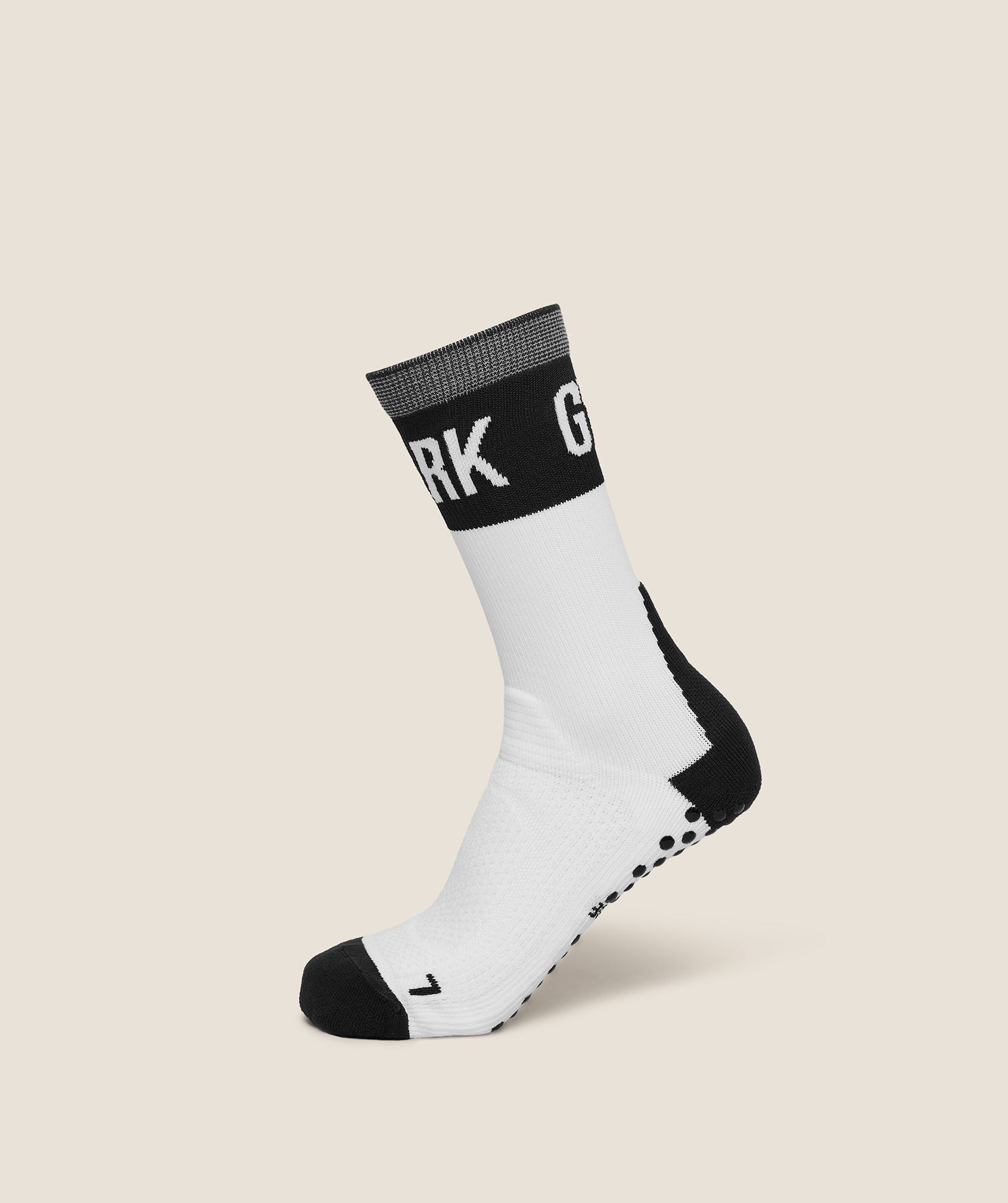 Women's Gymshark Hybrid Training Grip Socks Single White