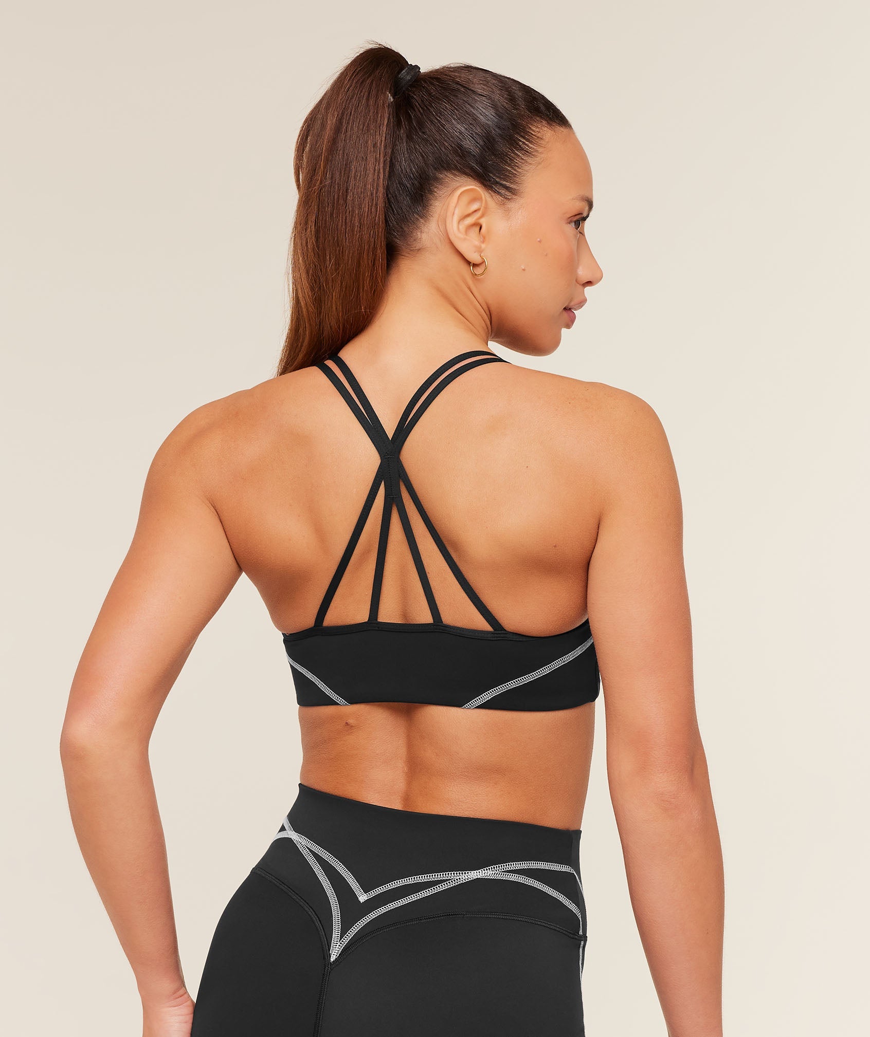 Women's Gymshark Volt Light Support Sports Bra Black