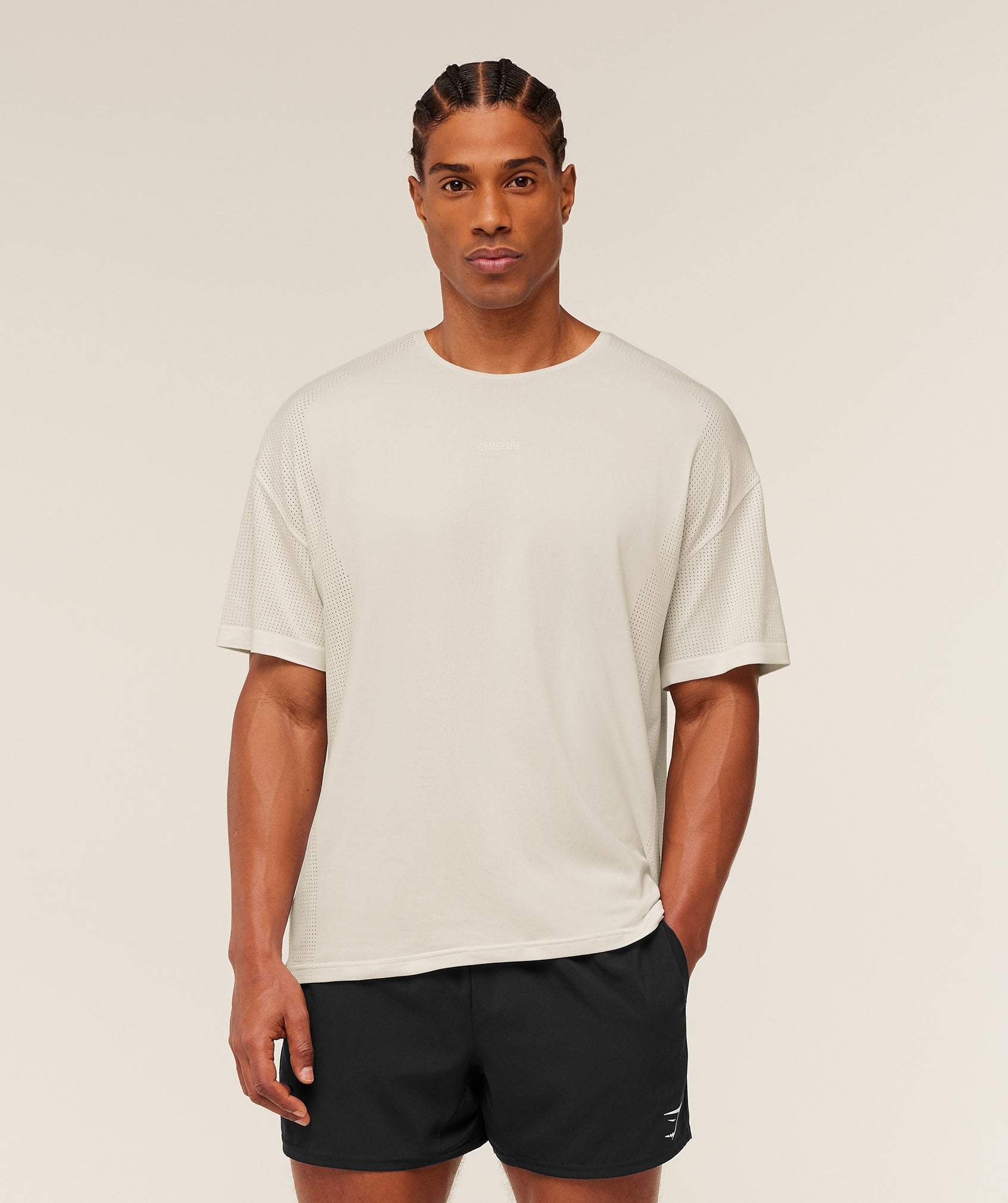 Gymshark Distance Seamless T-Shirt Soft White