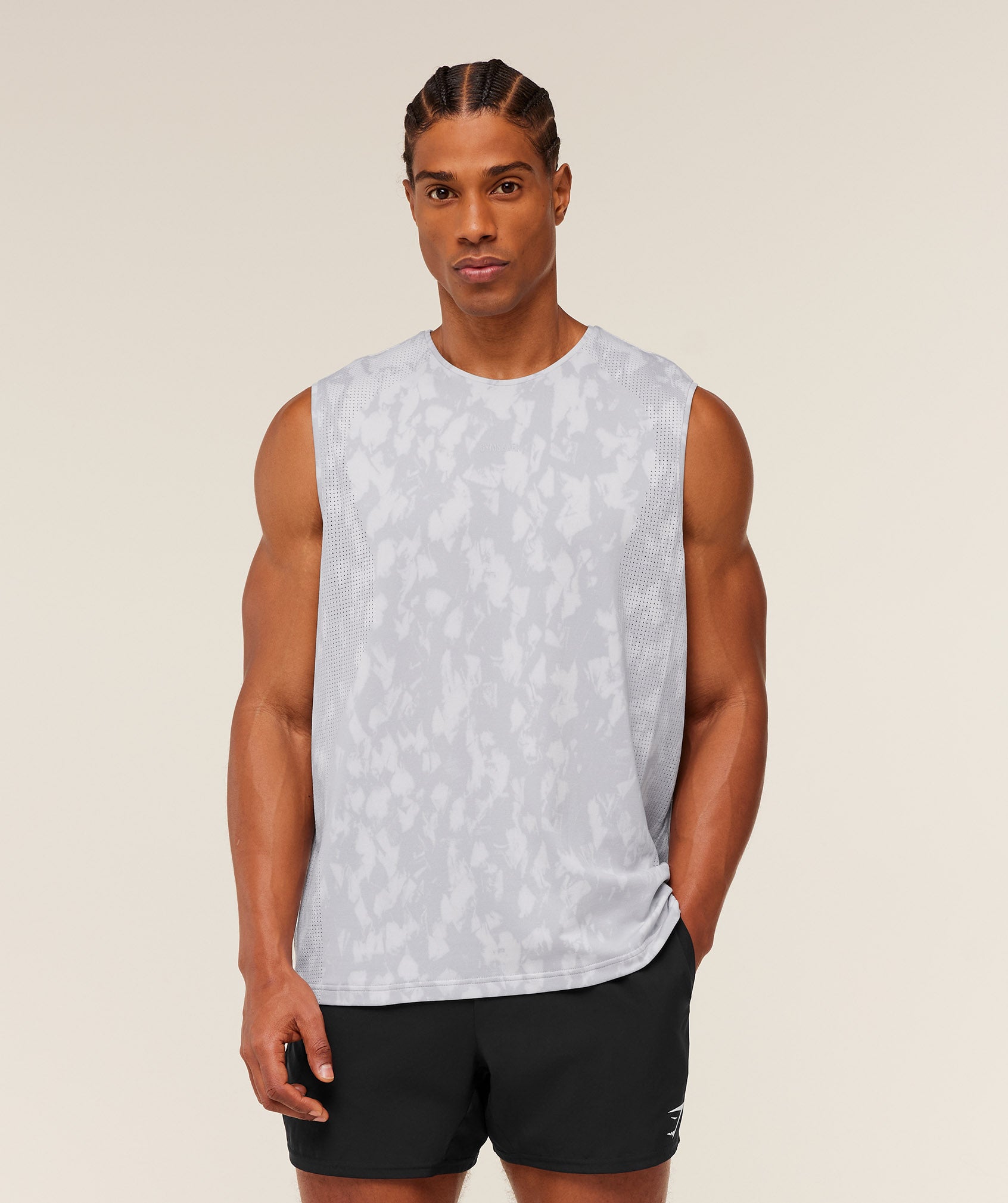 Gymshark Distance Seamless Tank Light Grey