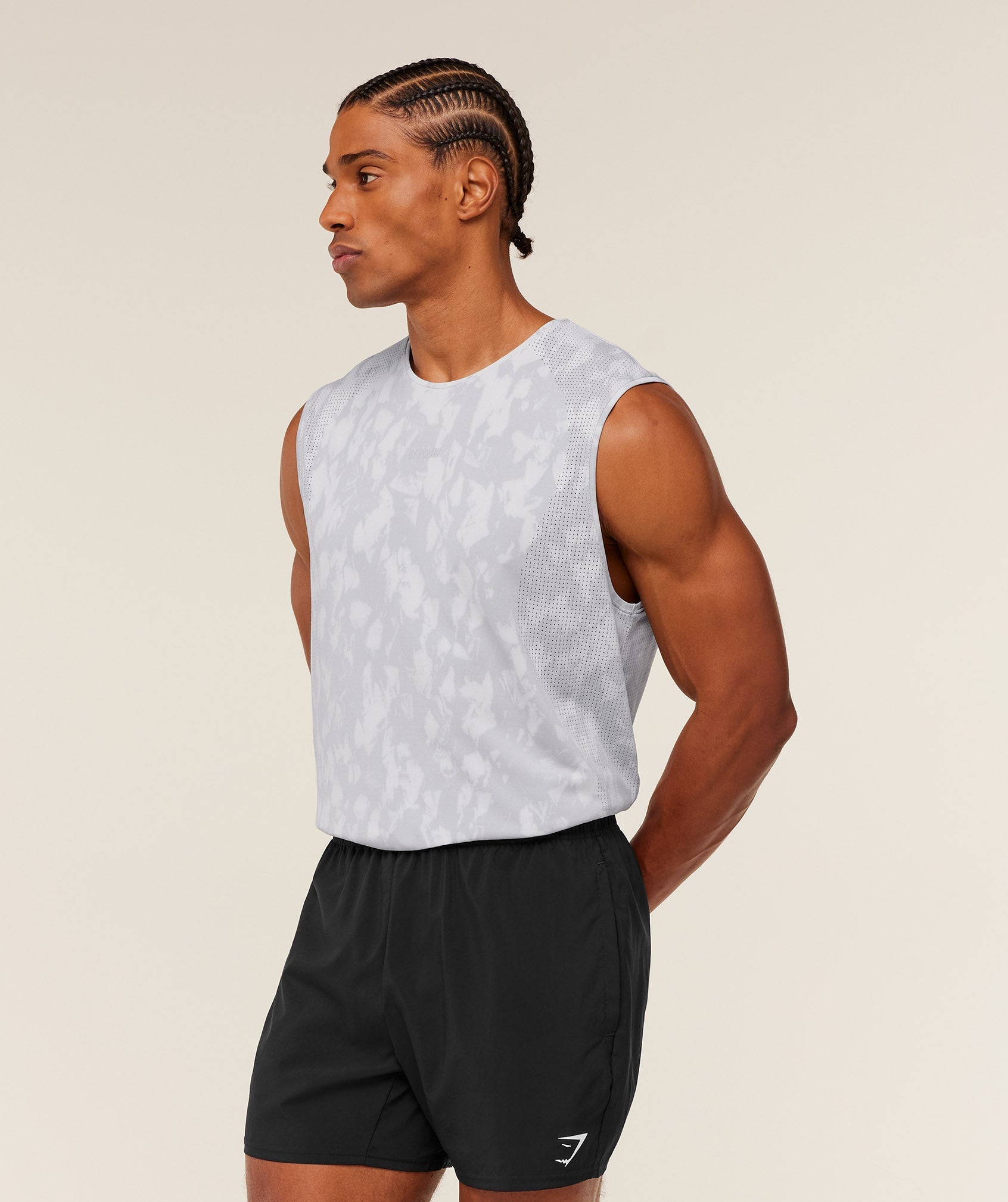 Gymshark Distance Seamless Tank Light Grey