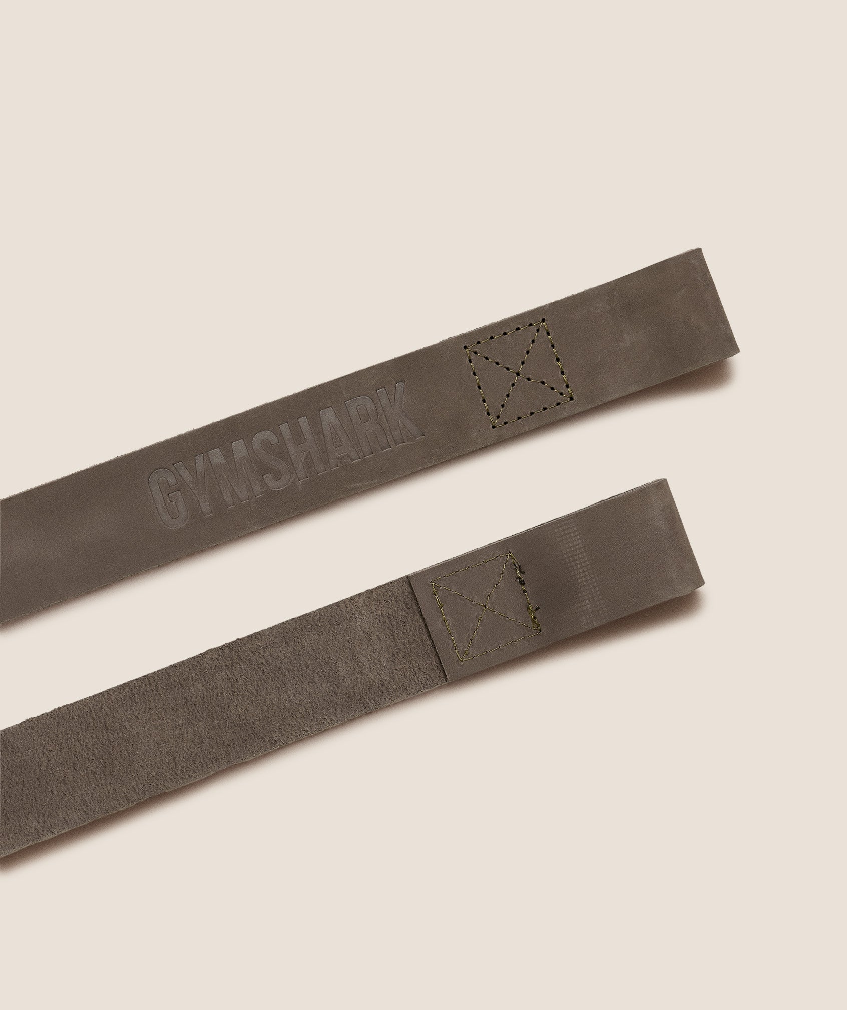 Women's Gymshark Leather Lifting Straps Spiced Brown