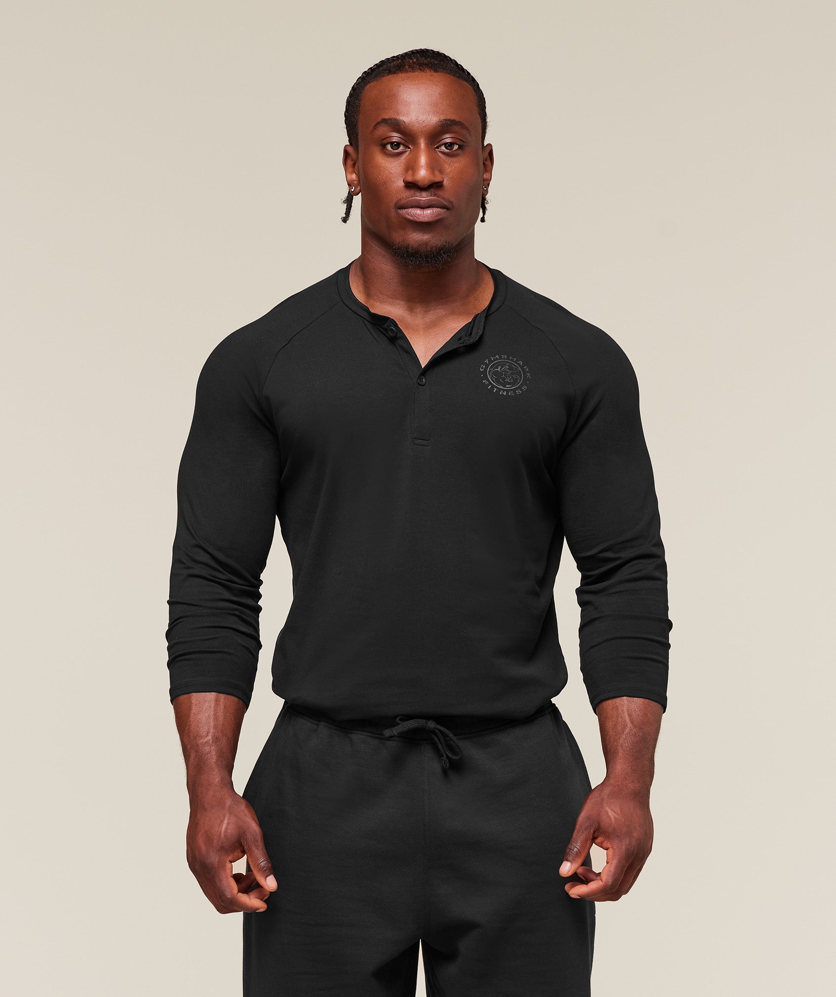 Gymshark Legacy Henley Black