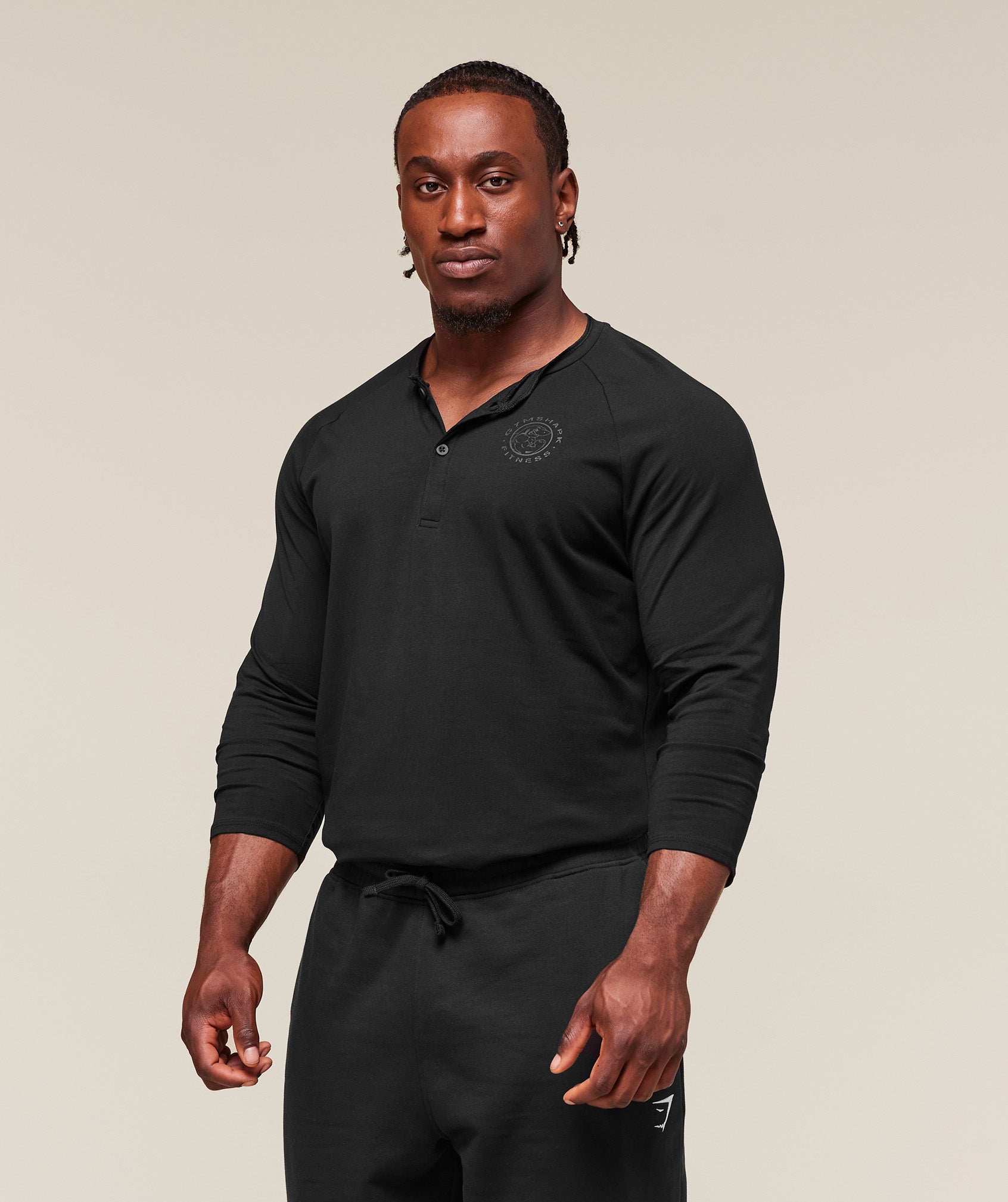 Gymshark Legacy Henley Black