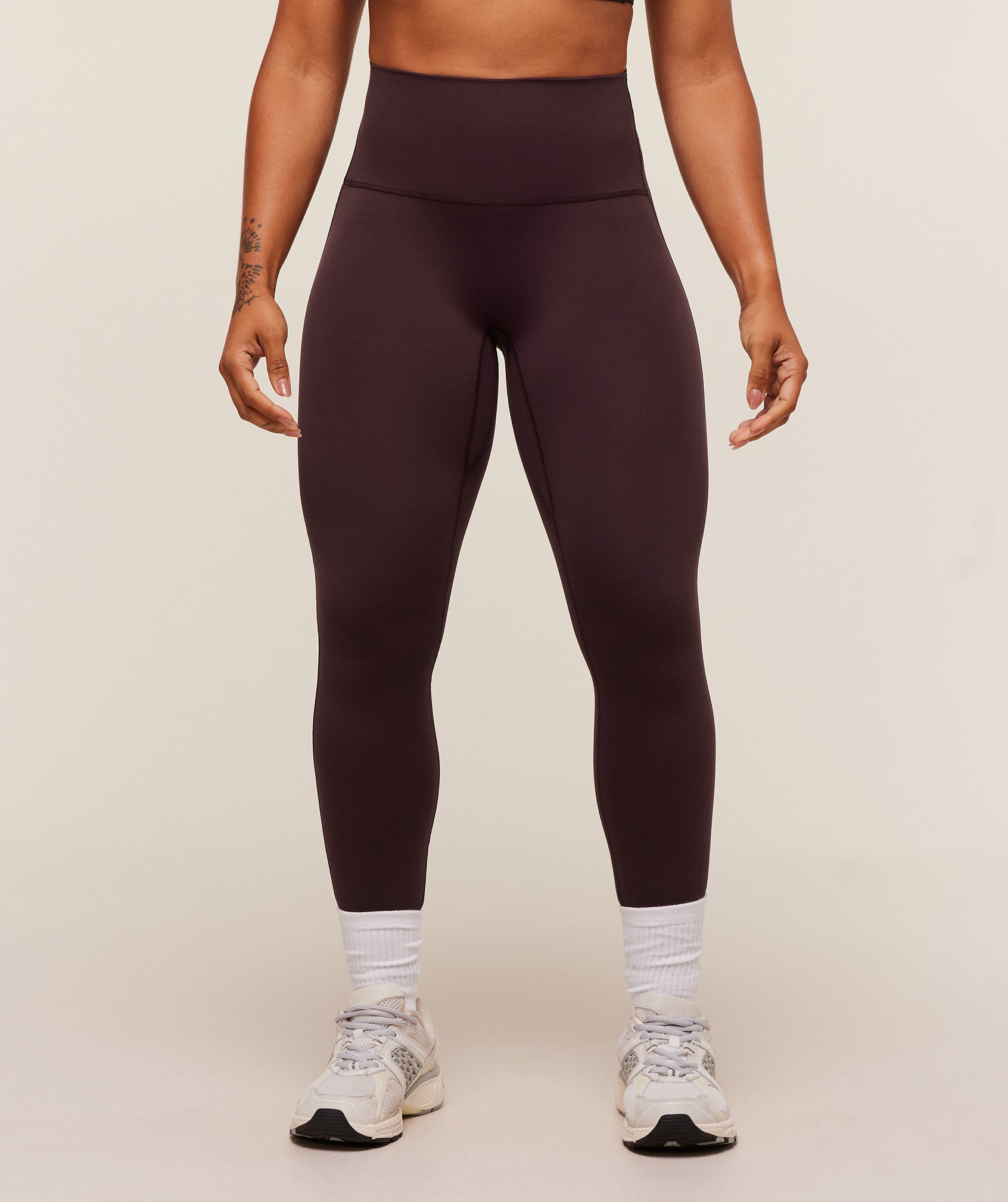 Women's Gymshark Legacy Logo Leggings Cherry Purple
