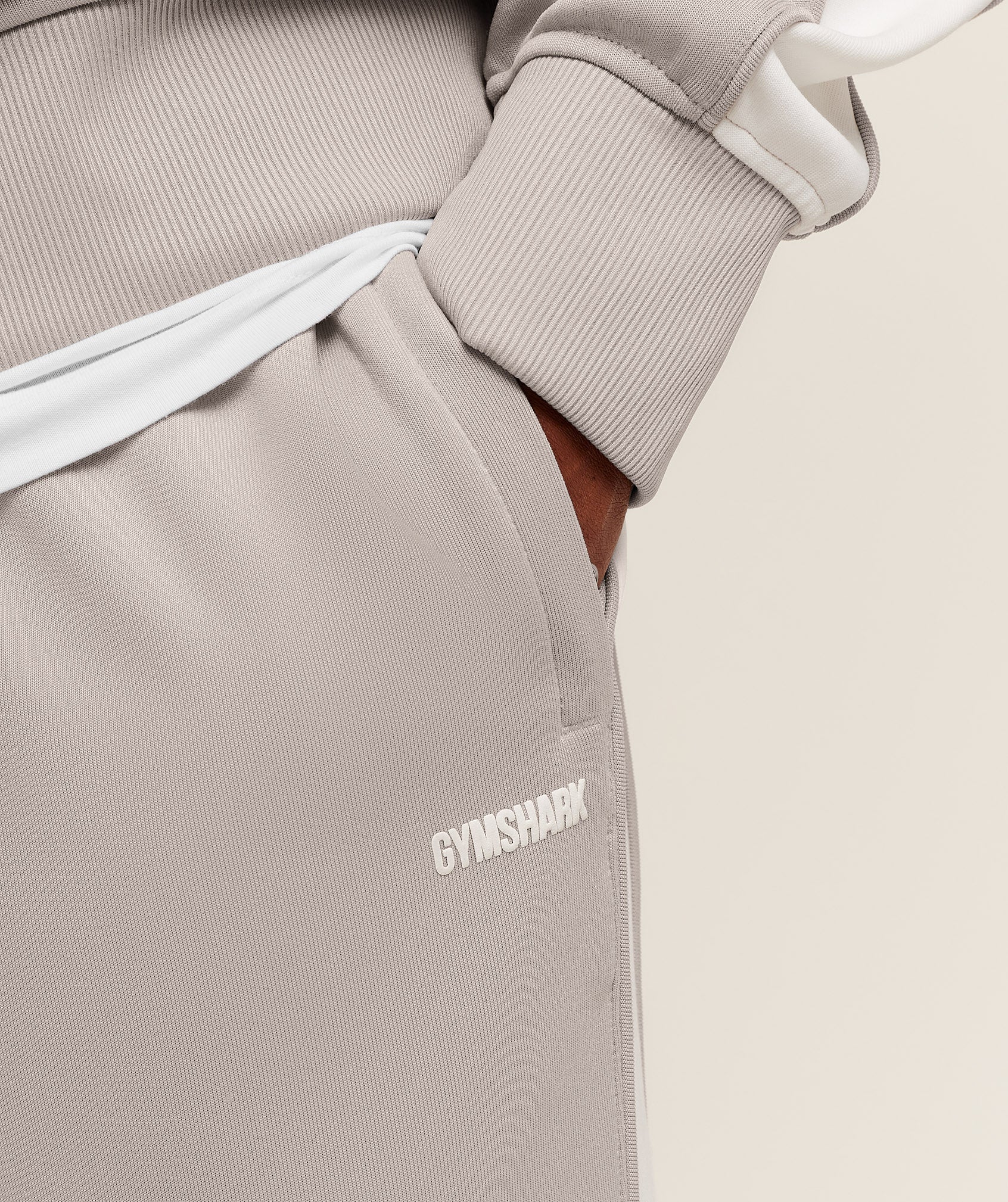 Gymshark Tricot Track Pants Mushroom Grey