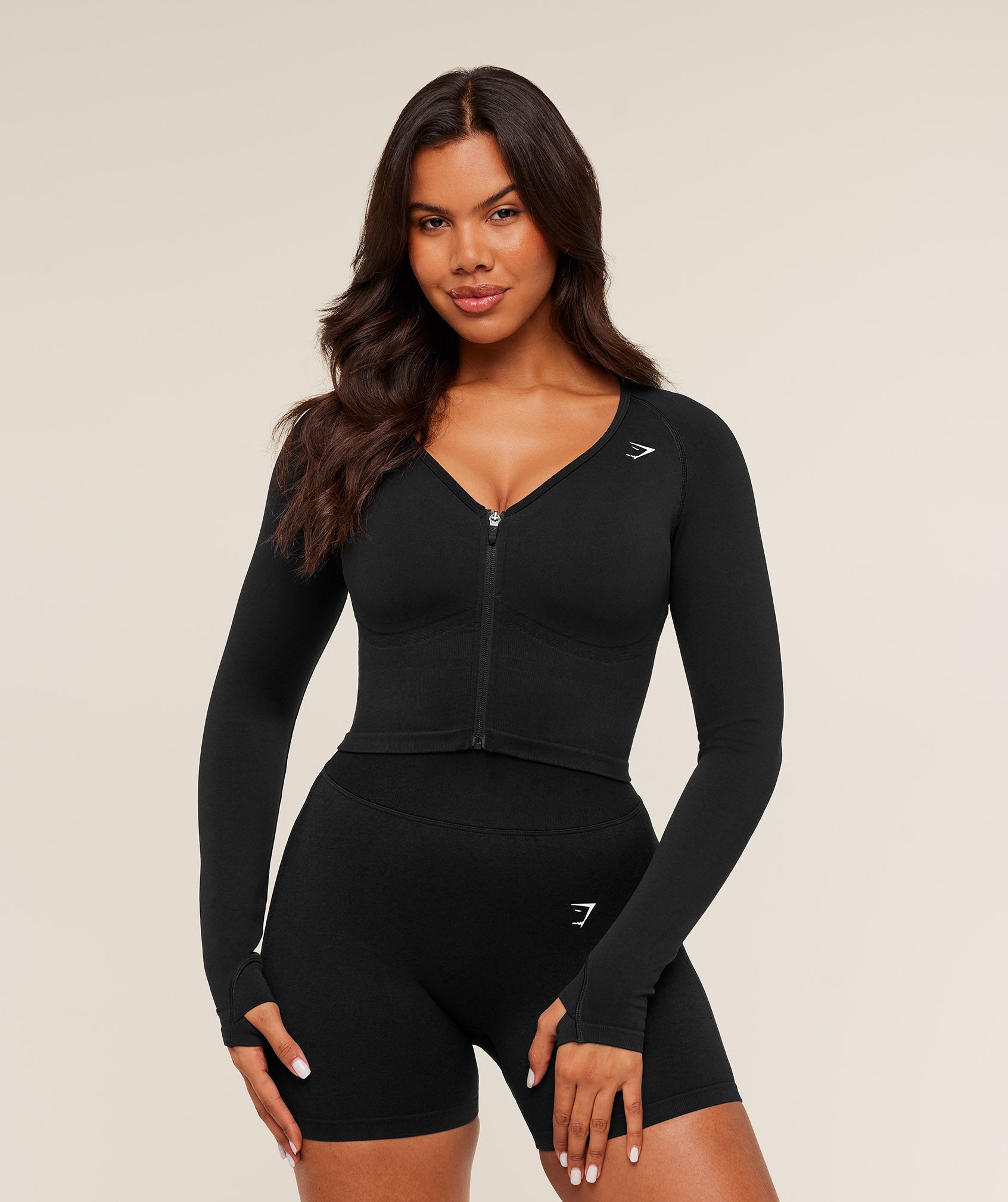 Women's Gymshark Lift Seamless Jacket Black
