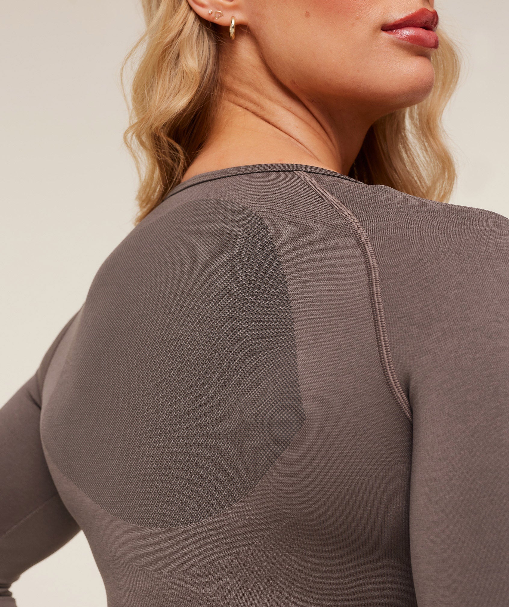 Women's Gymshark Lift Seamless Jacket Cool Brown