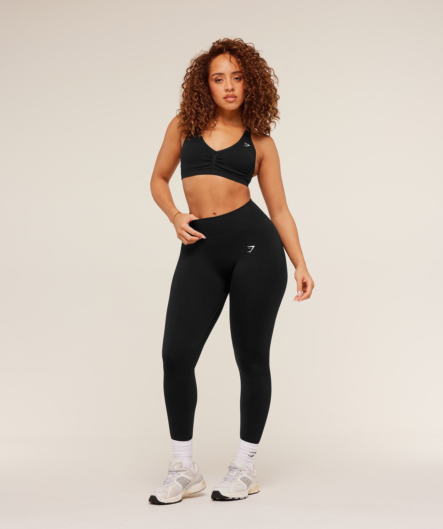 Women's Gymshark Lift Seamless Sports Bra Black