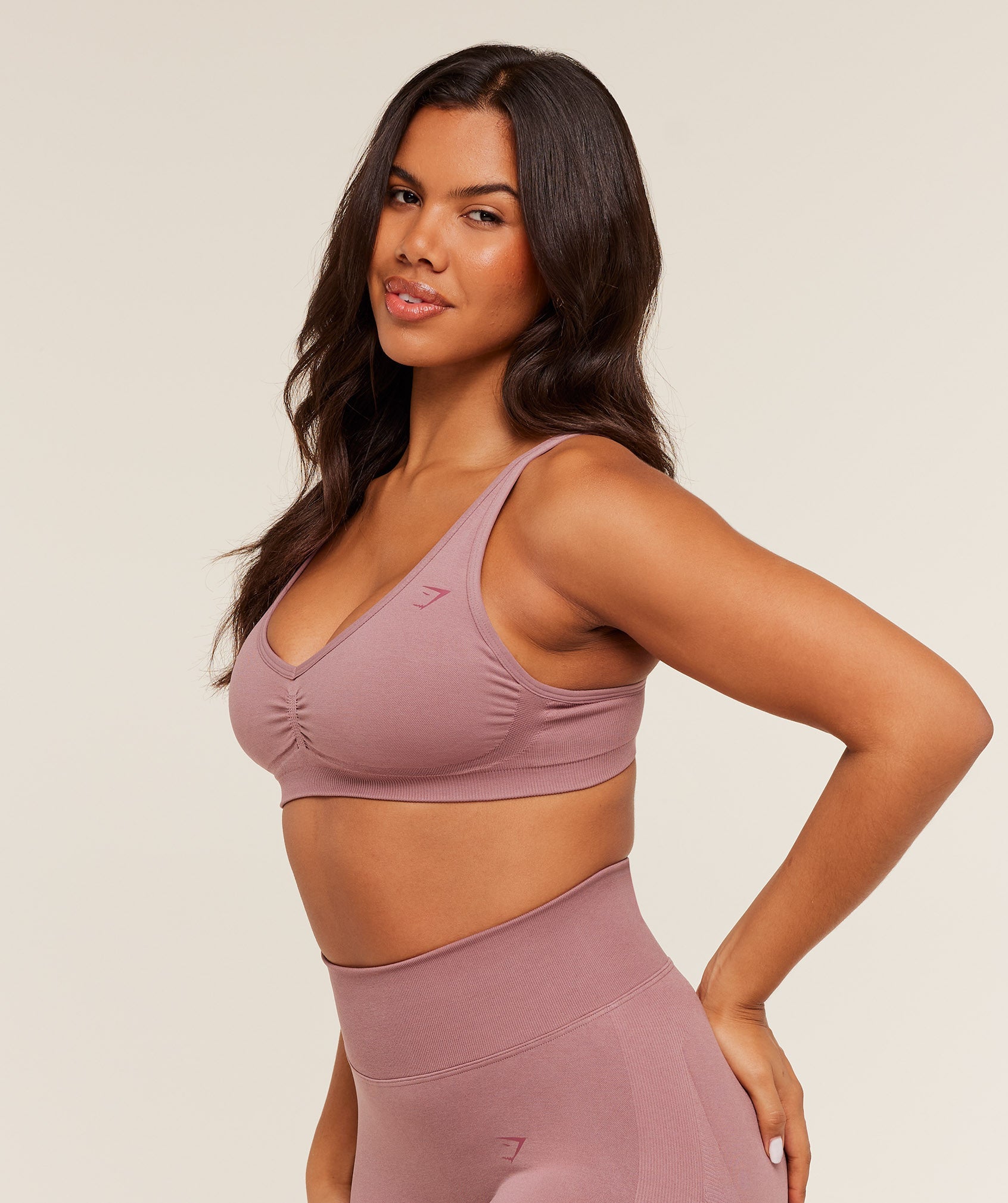 Women's Gymshark Lift Seamless Sports Bra Calm Pink