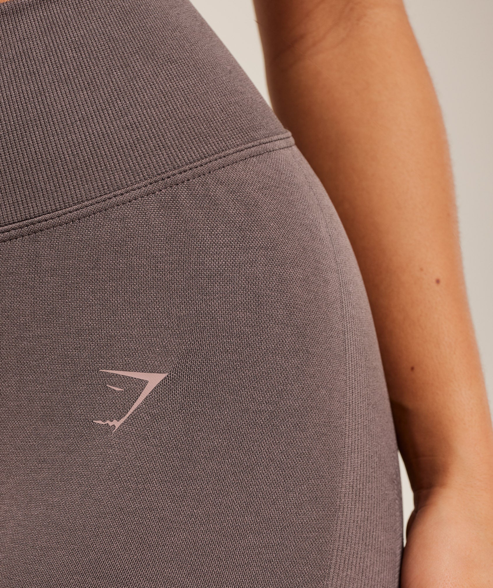 Women's Gymshark Lift Seamless Shorts Cool Brown