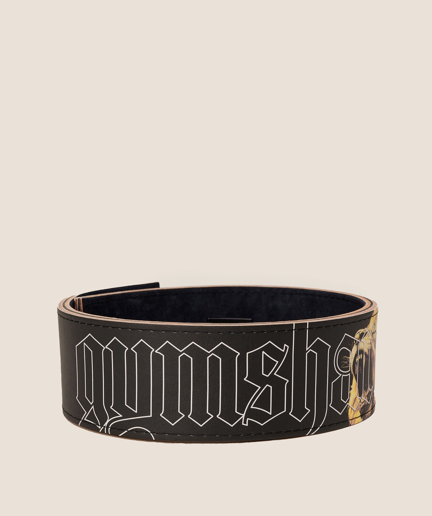 Women's Gymshark Graphic Lever Lifting Belt Black