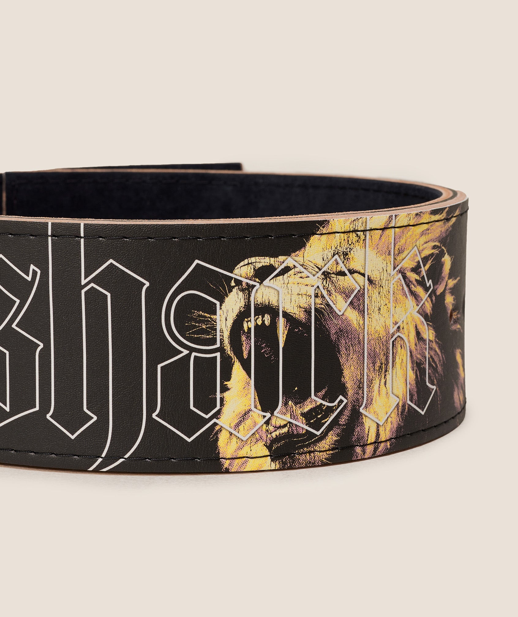 Women's Gymshark Graphic Lever Lifting Belt Black