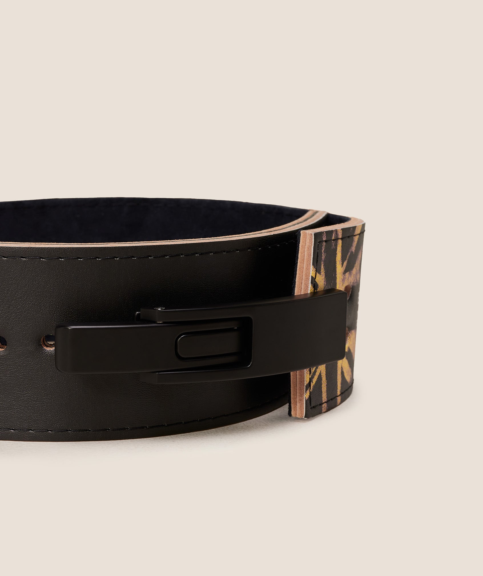Women's Gymshark Graphic Lever Lifting Belt Black