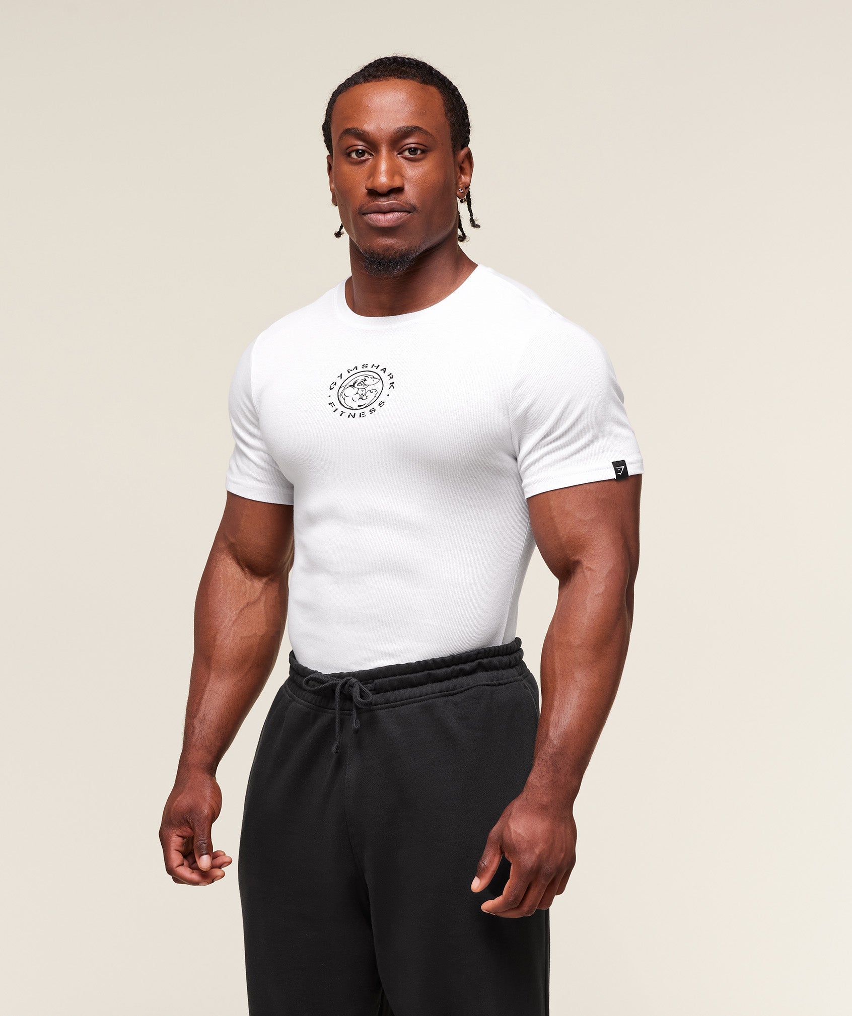 Gymshark Lifting Club Ribbed T-Shirt White