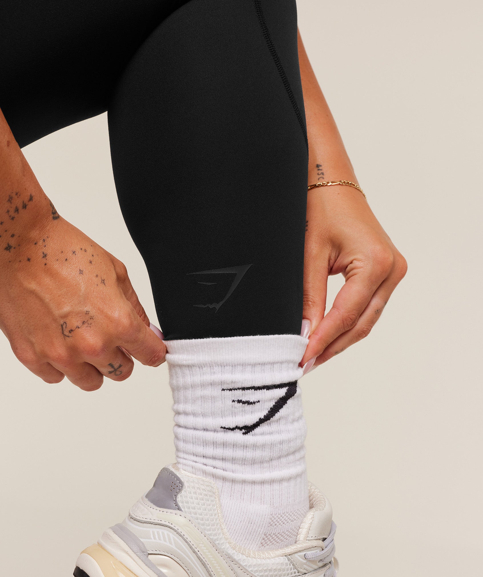 Women's Gymshark Lifting Dipped Waistband Leggings Black