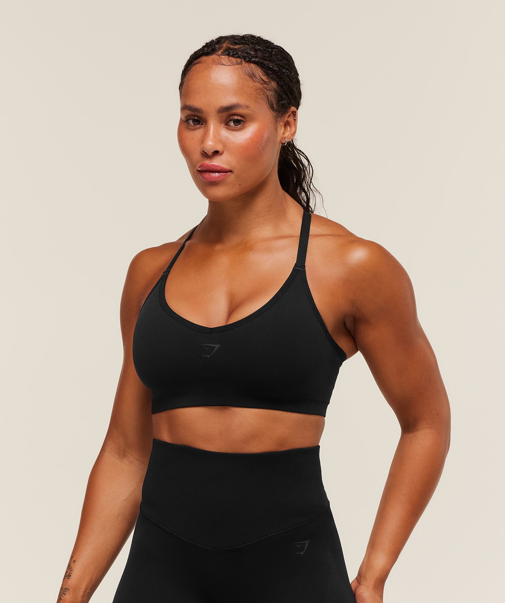 Women's Gymshark Activate Seamless Bralette Black