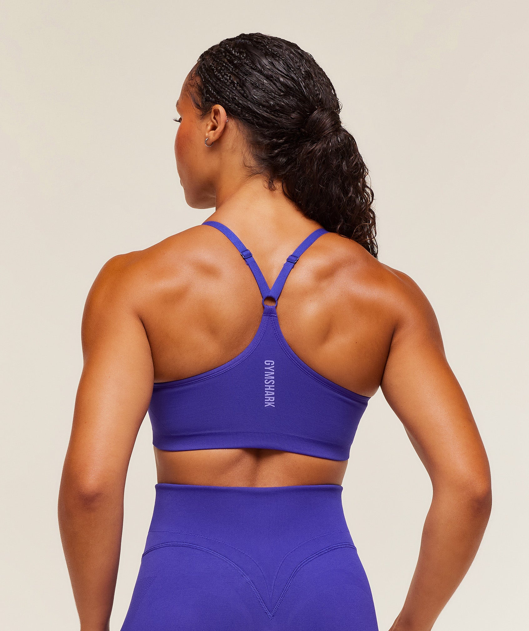 Women's Gymshark Activate Seamless Bralette Cobalt Purple
