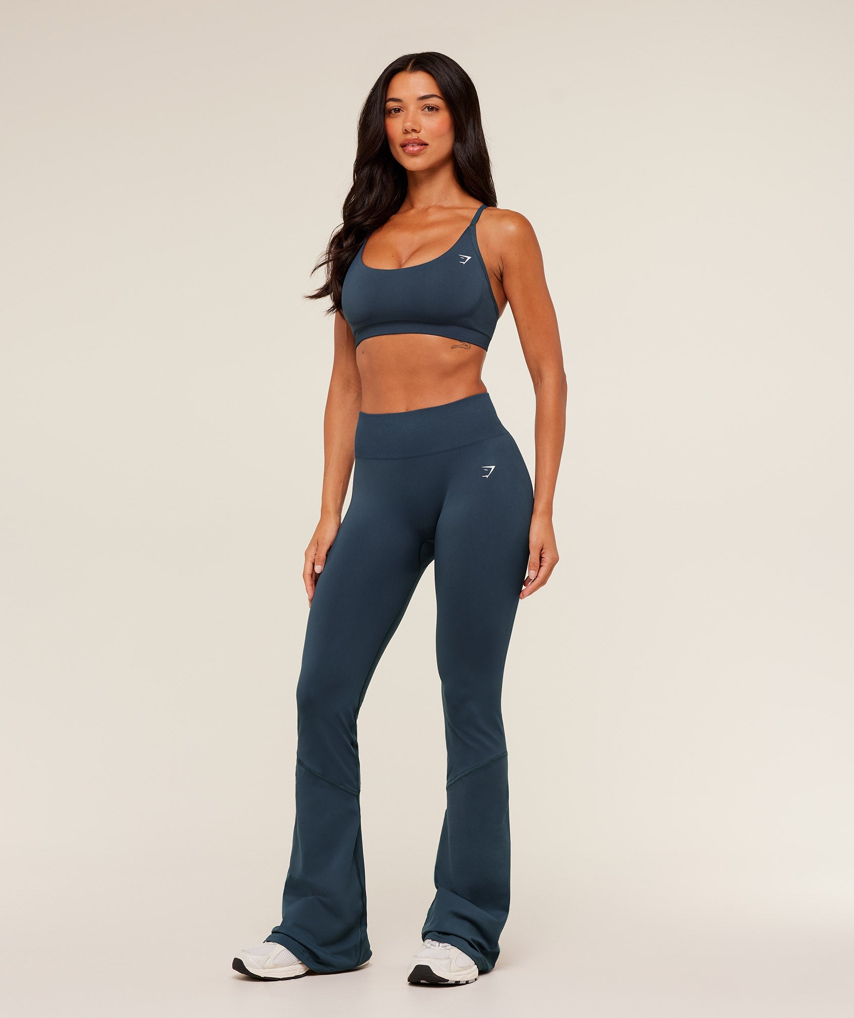 Women's Gymshark Everyday Seamless Racerback Sports Bra Gs Stealth Blue