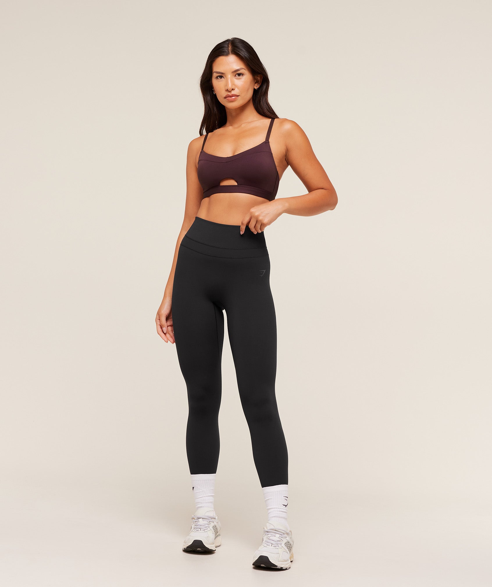 Women's Gymshark Balcony Peekaboo Sports Bra Cherry Purple