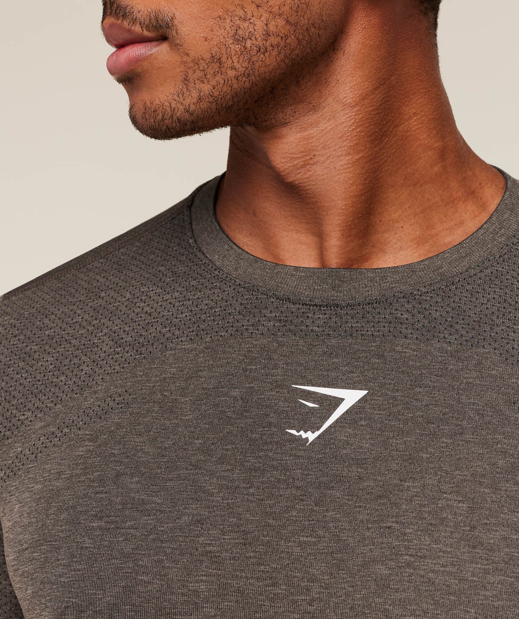 Gymshark Lightweight Seamless T-Shirt Archive Brown