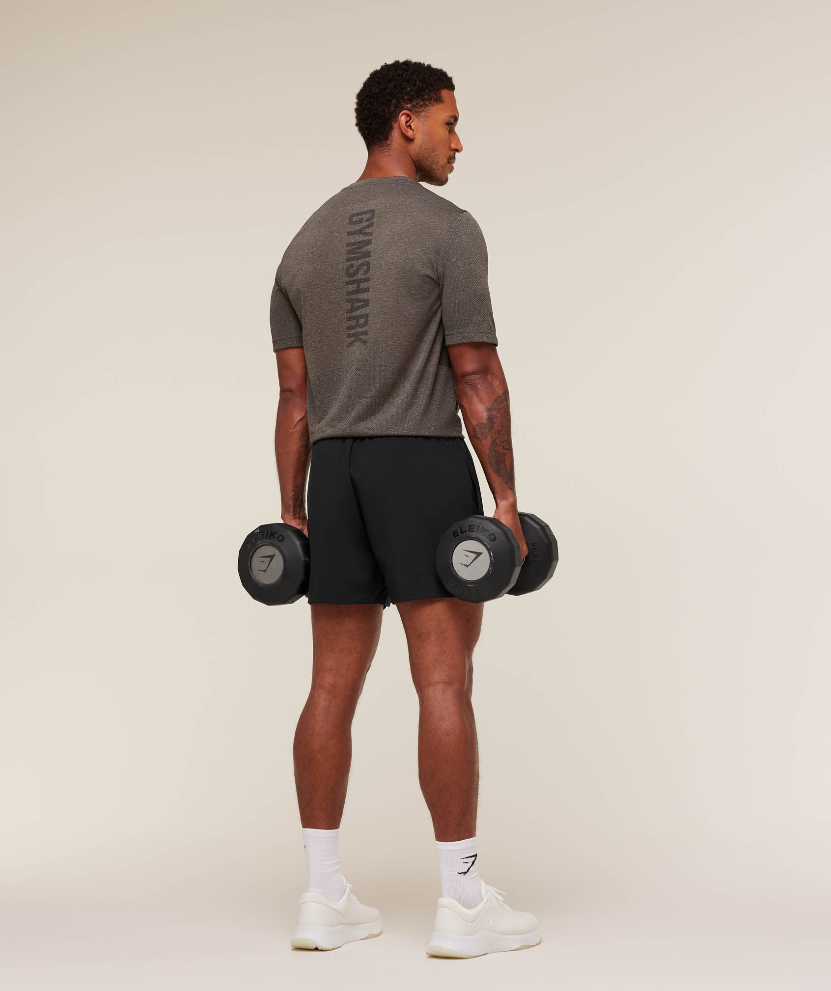 Gymshark Lightweight Seamless T-Shirt Archive Brown