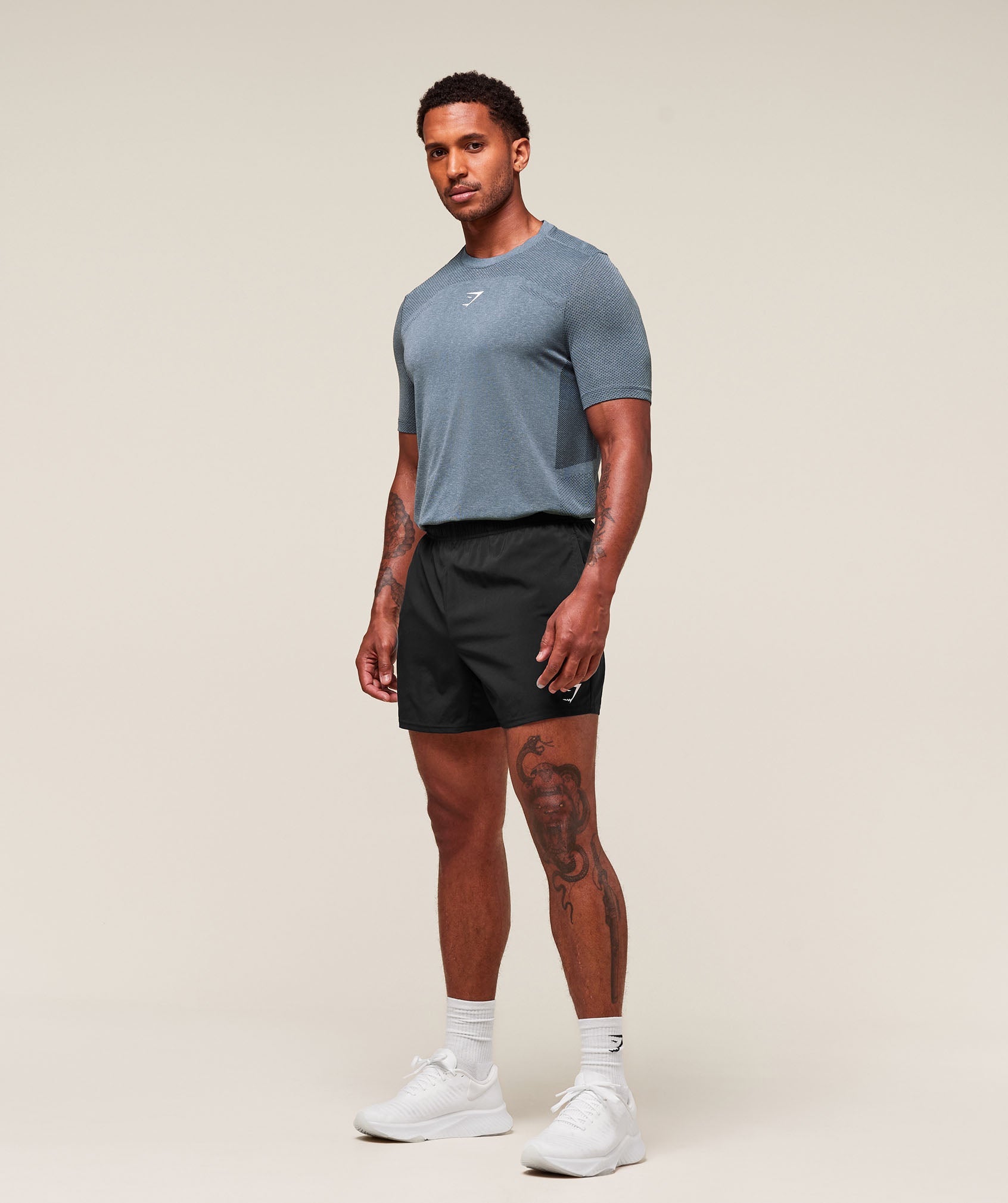 Gymshark Lightweight Seamless T-Shirt Classic Blue