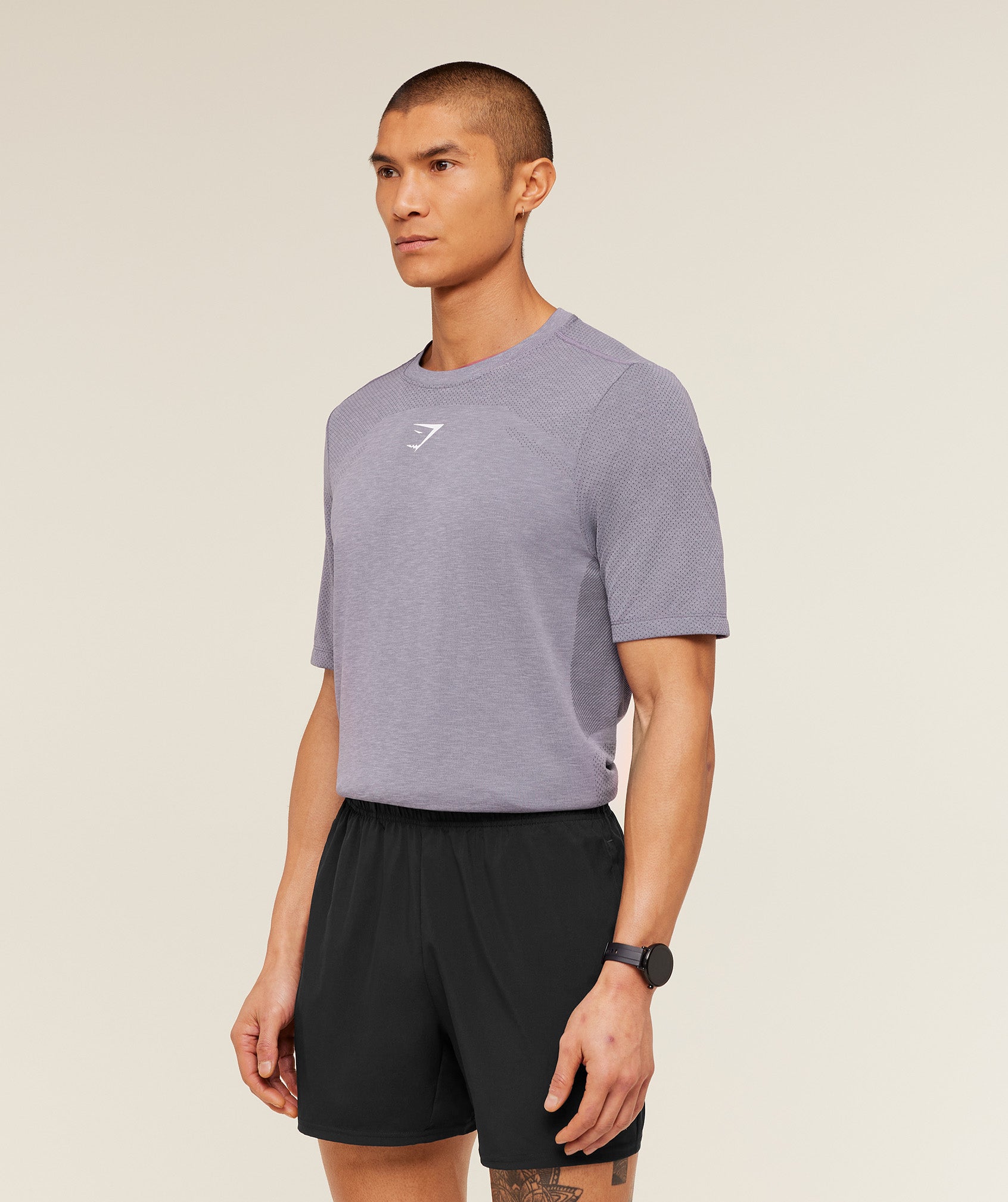 Gymshark Lightweight Seamless T-Shirt Gs Fog Purple