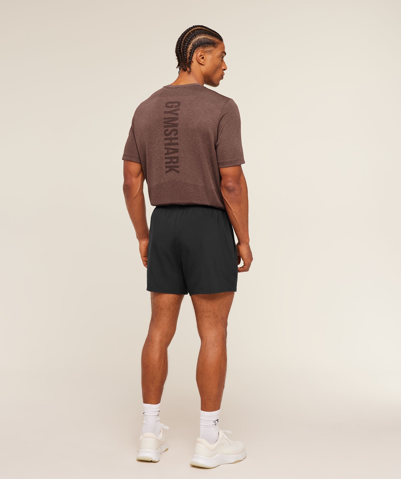 Gymshark Lightweight Seamless T-Shirt Soft Brown