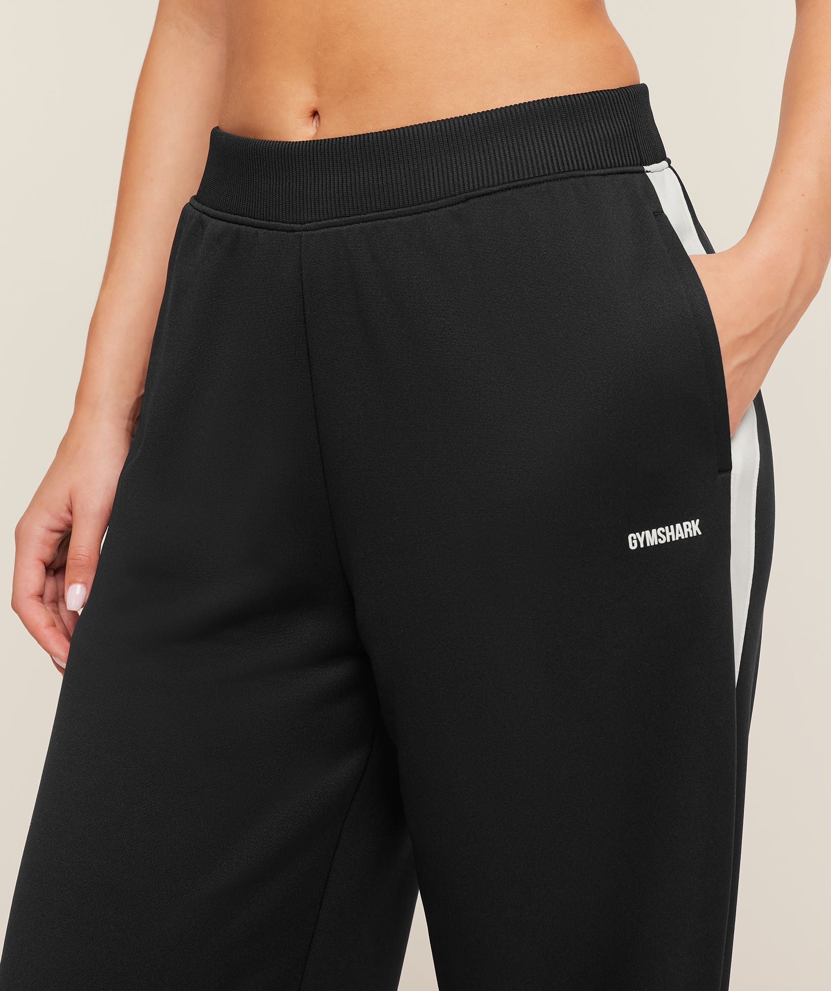 Women's Gymshark Lightweight Tricot Wide Leg Pants Black