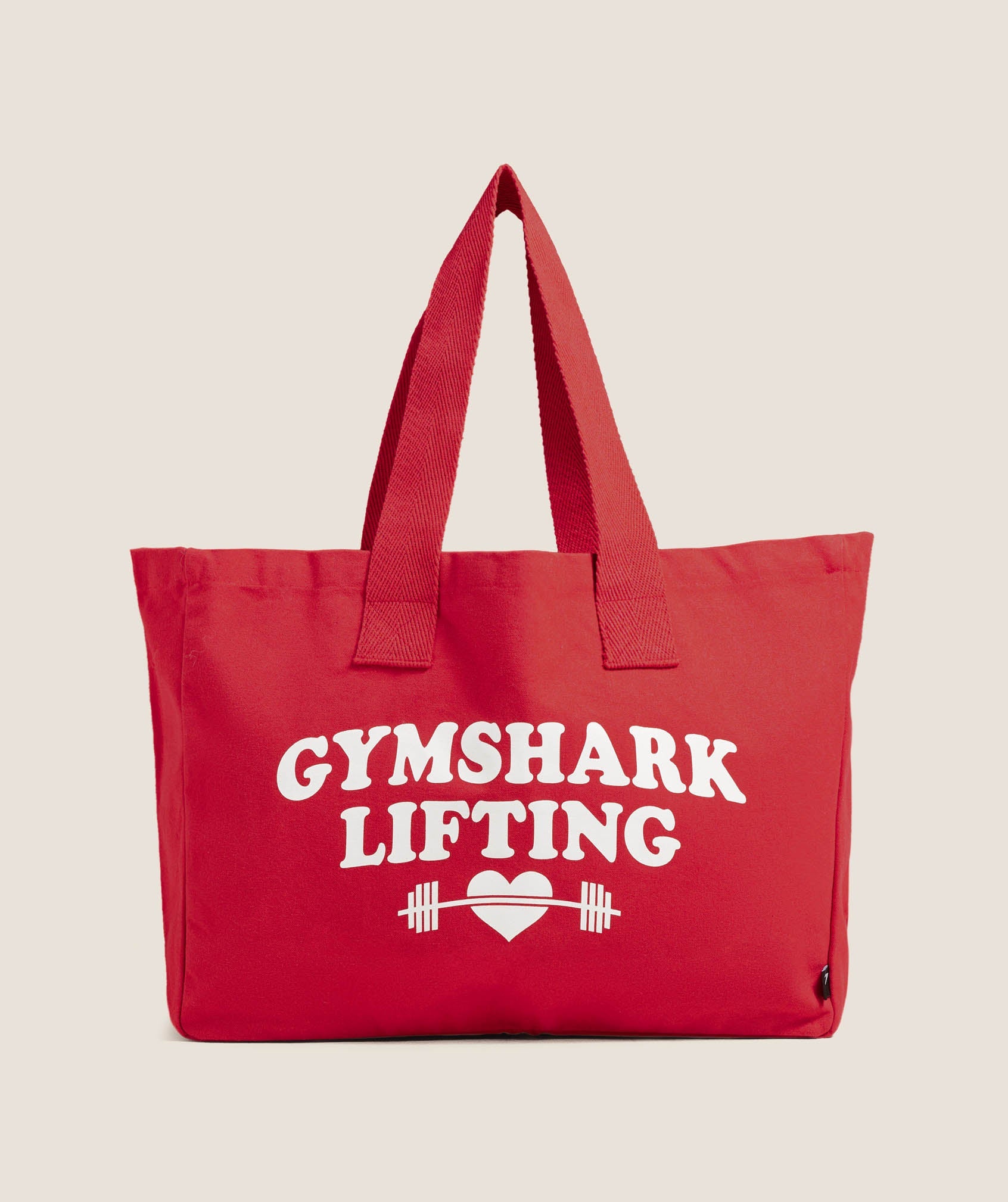 Women's Gymshark Love Lifting Graphic Tote Bag Conditioning Red