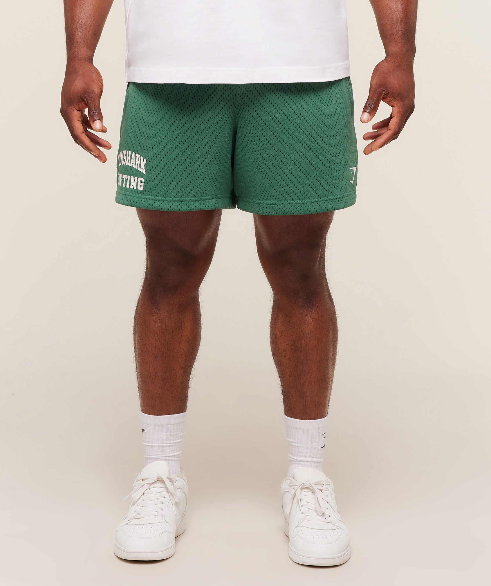 Gymshark Lifting Mesh 5" Shorts Lift Green