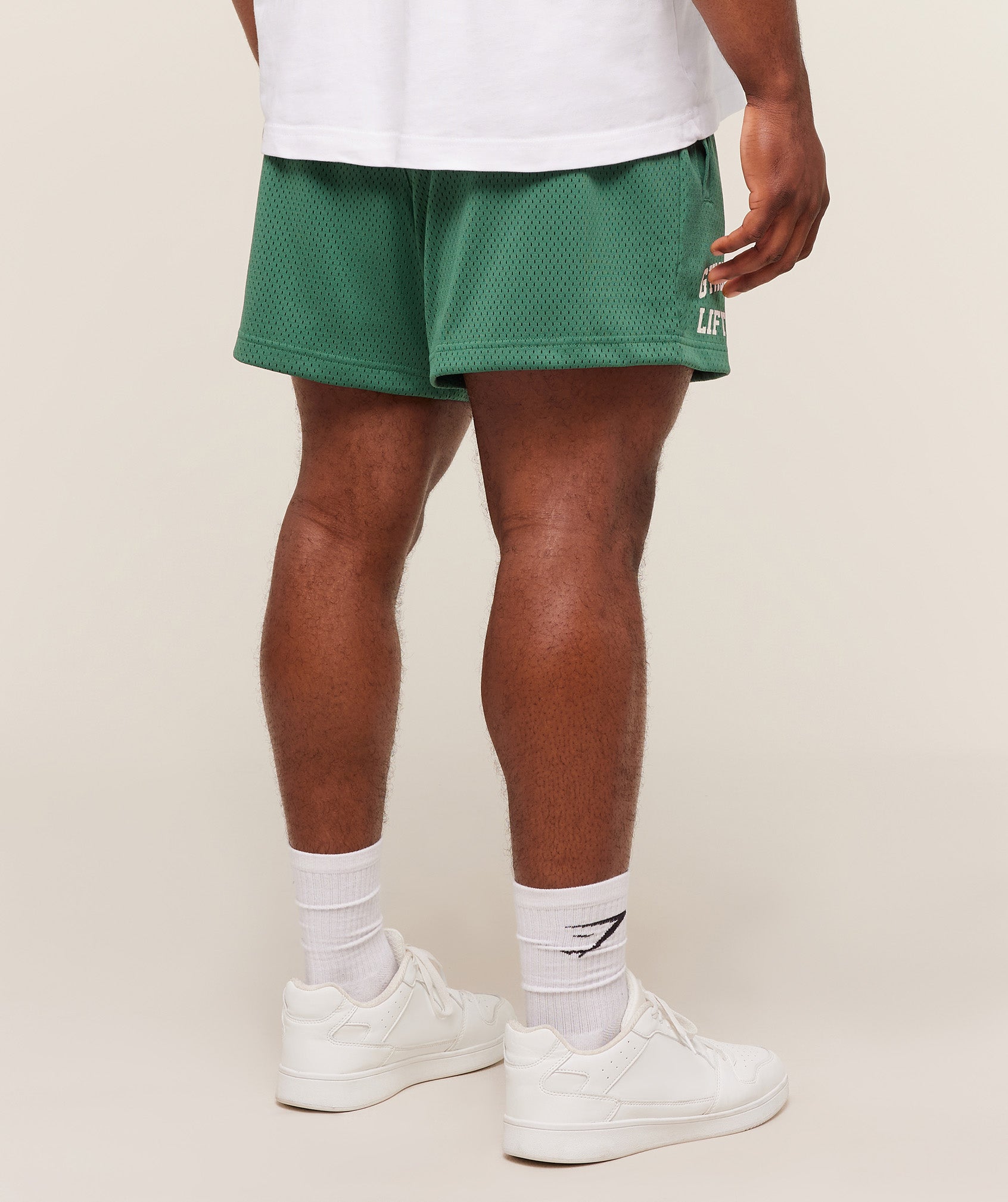 Gymshark Lifting Mesh 5" Shorts Lift Green