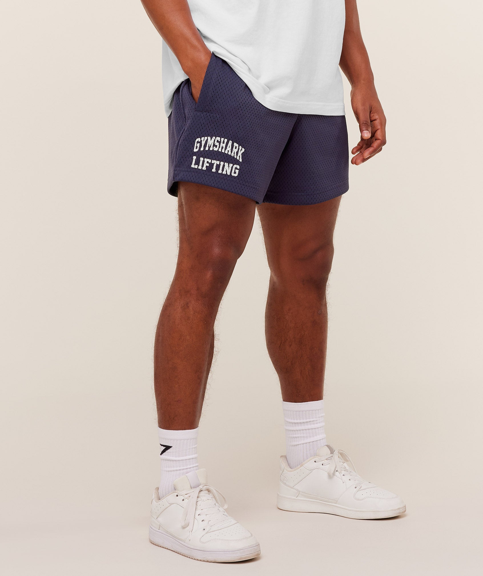 Gymshark Lifting Mesh 5" Shorts Midnight Purple