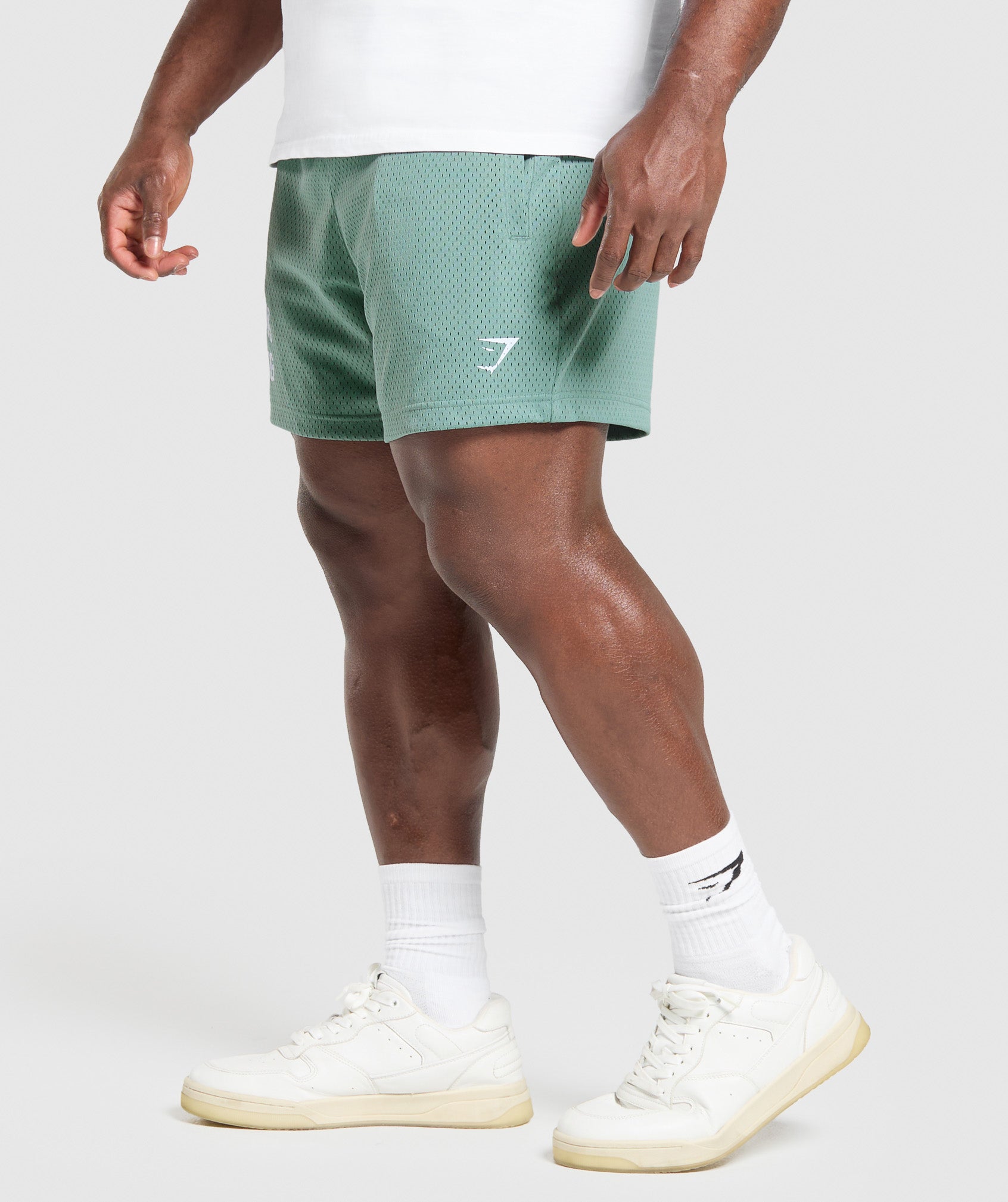 Gymshark Lifting Mesh 5" Shorts Celeste Blue