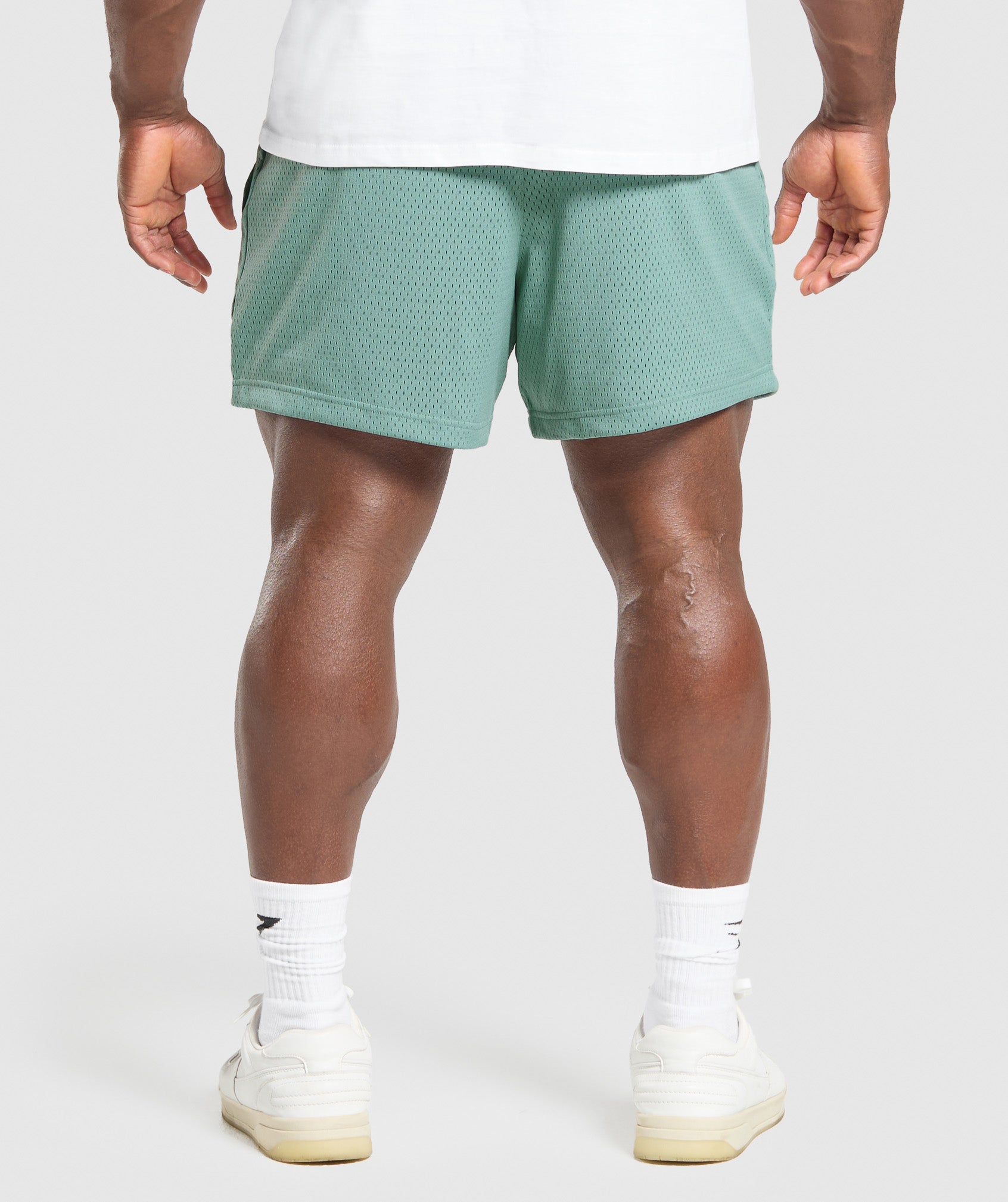 Gymshark Lifting Mesh 5" Shorts Celeste Blue