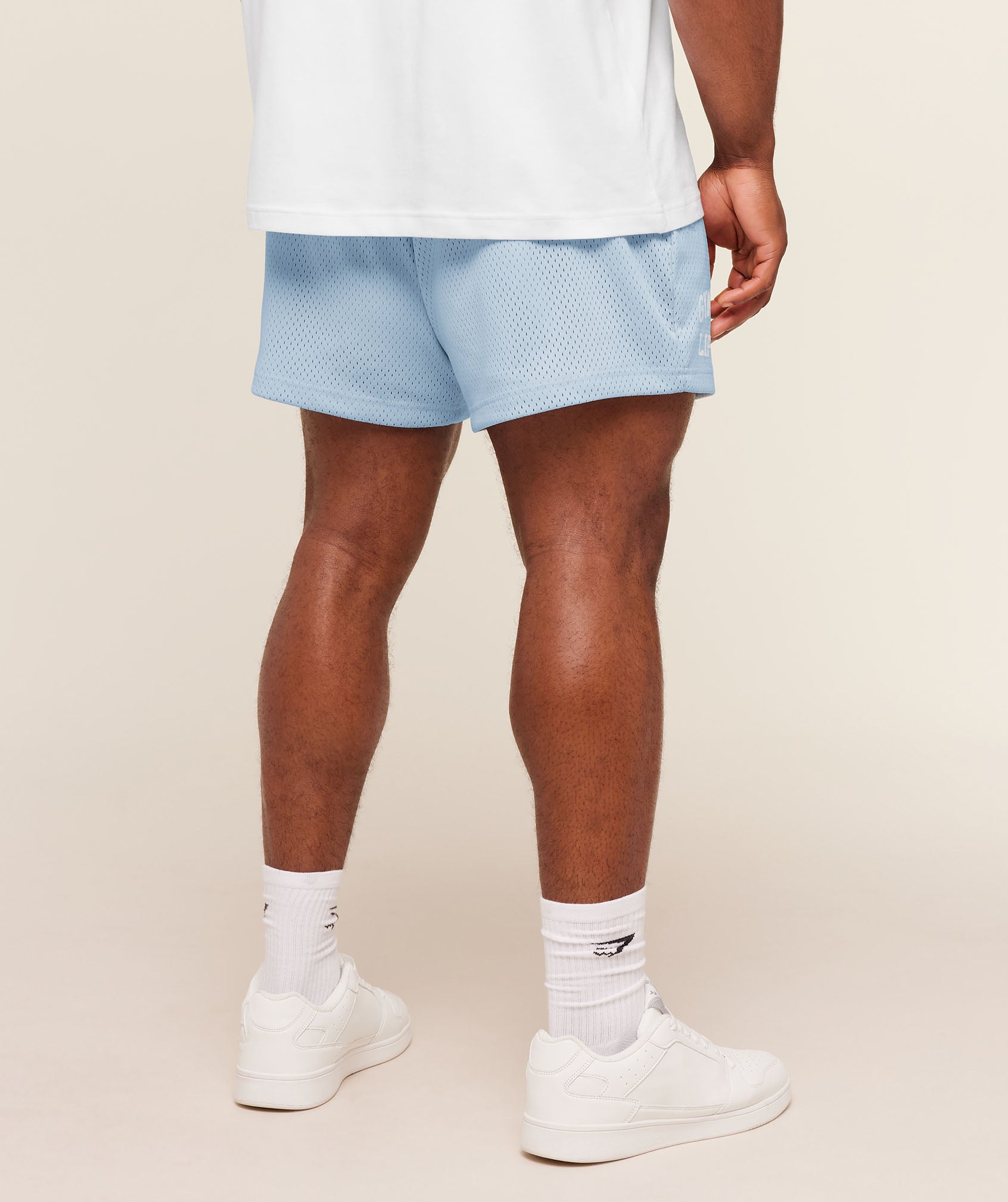 Gymshark Lifting Mesh 5" Shorts Chilled Blue