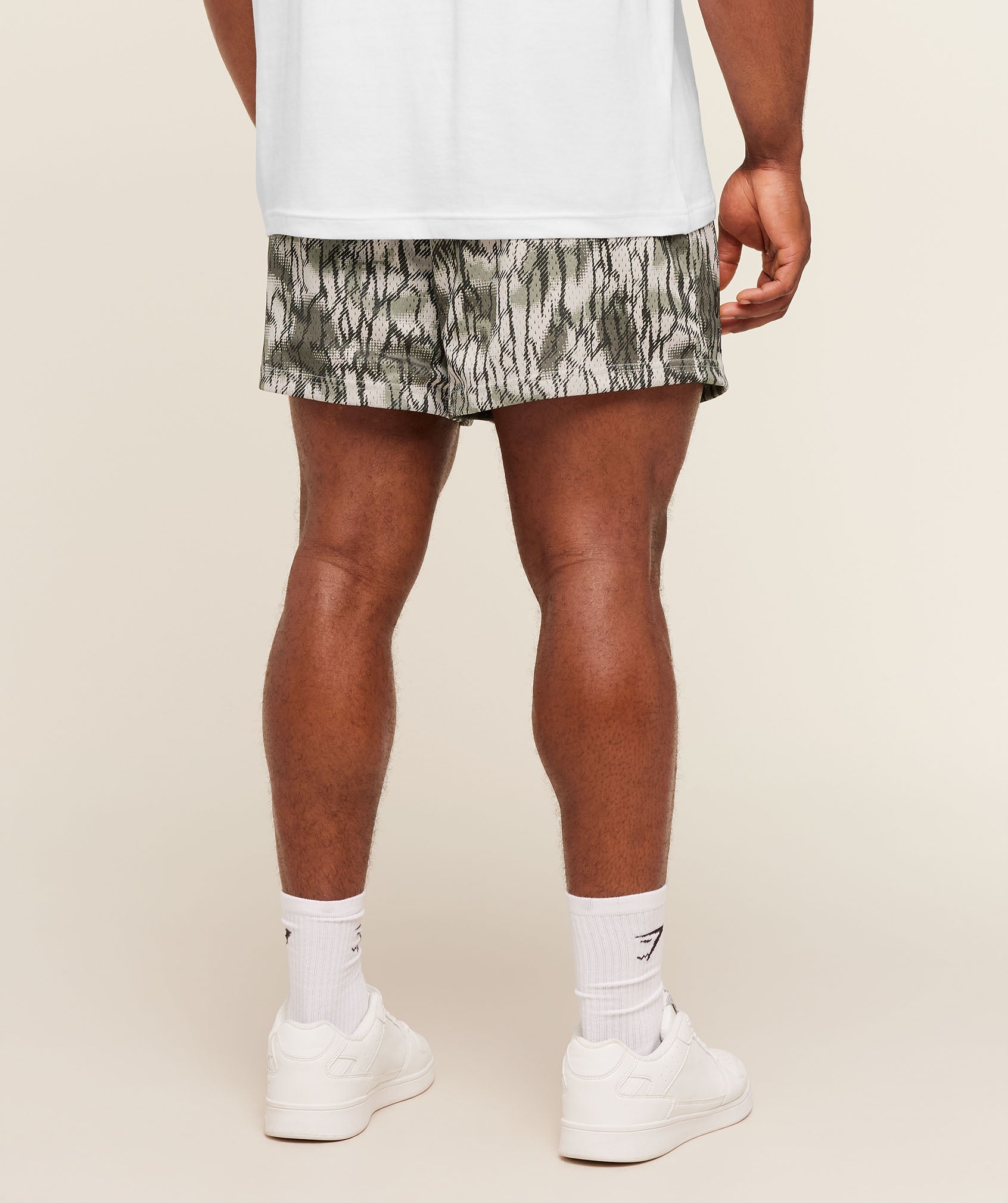 Gymshark Lifting Mesh 5" Shorts Pebble Grey