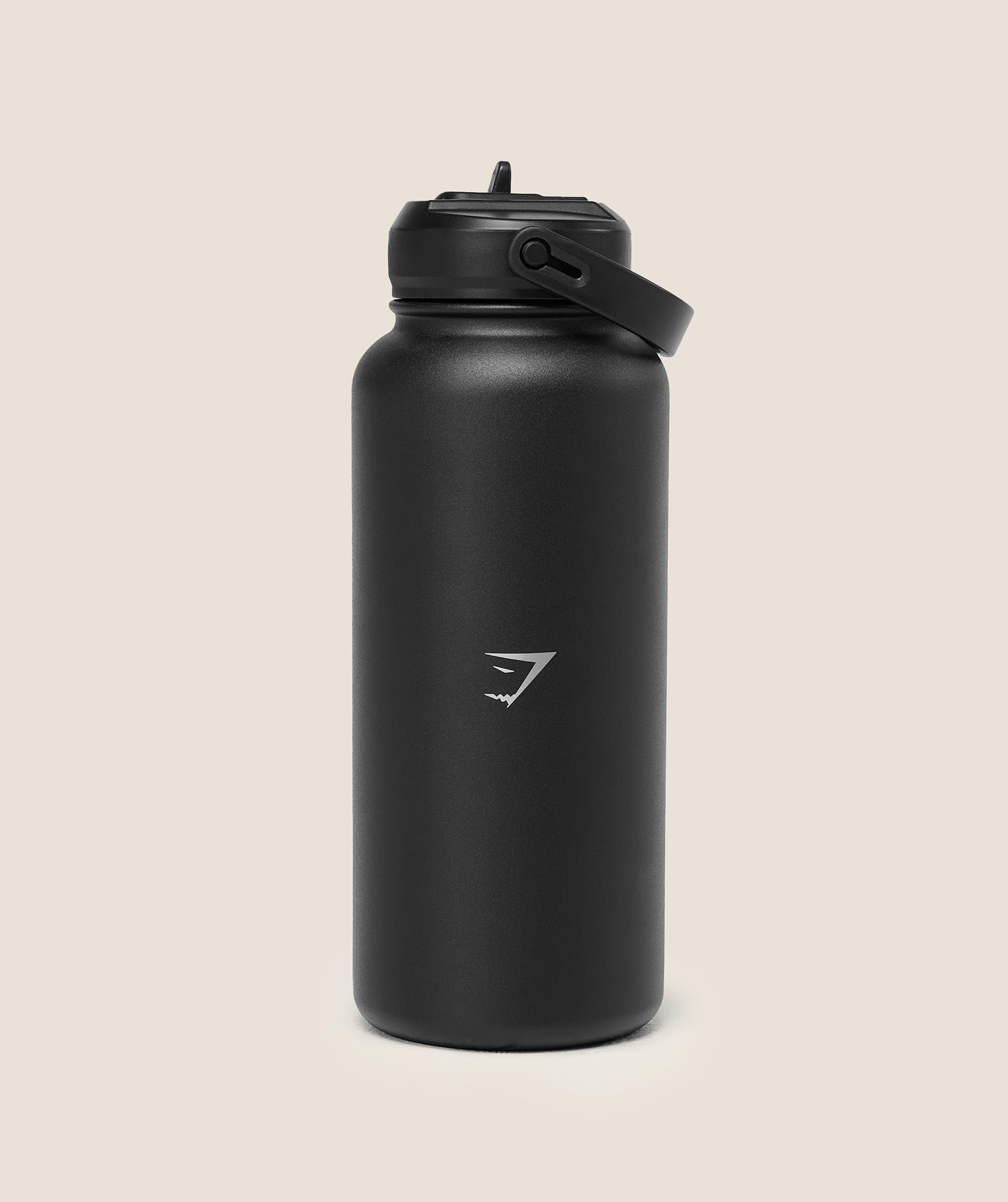 Gymshark Metal Insulated Straw Bottle 1L Black