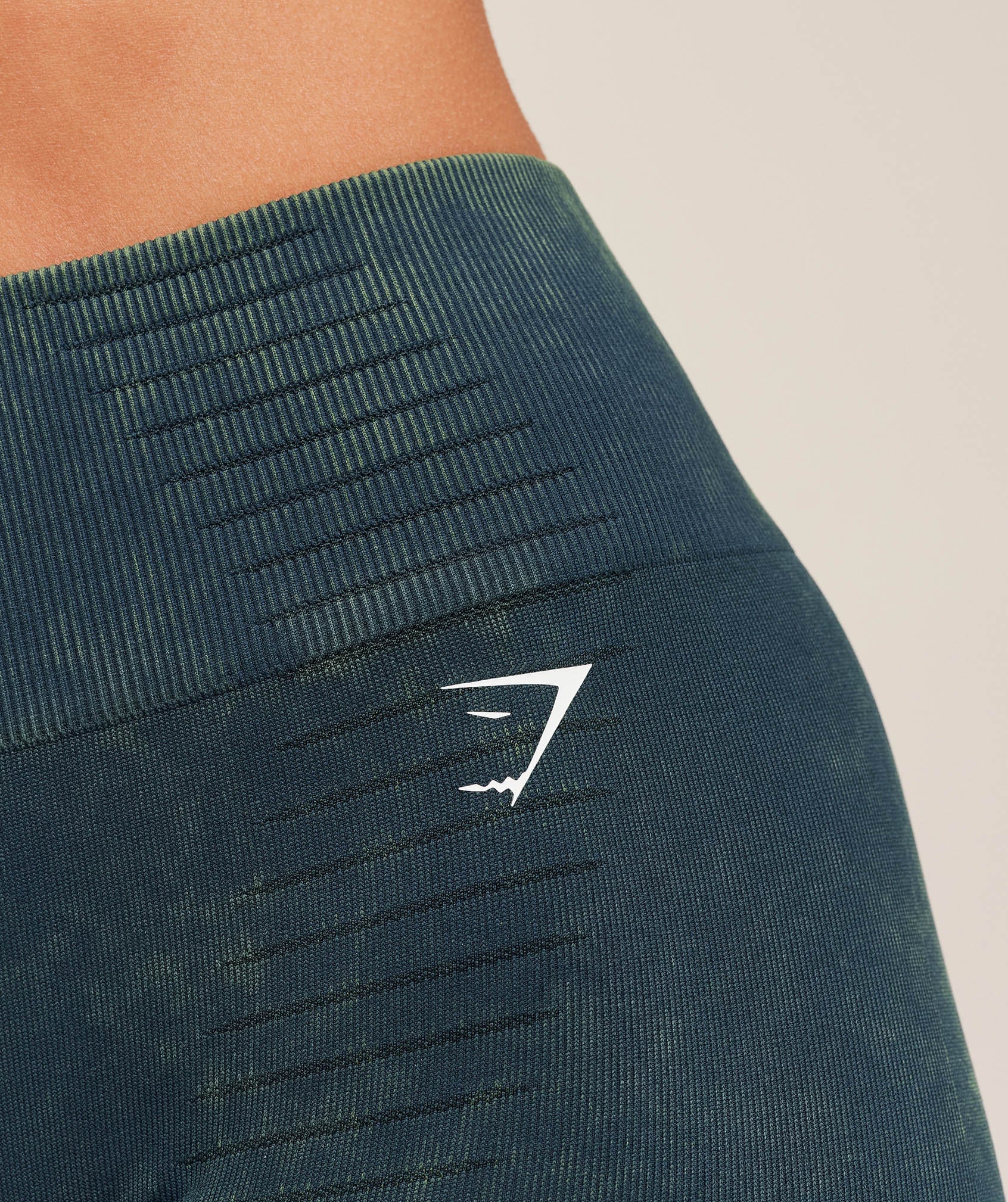 Women's Gymshark Steel Seamless Shorts Deep Petrol Blue