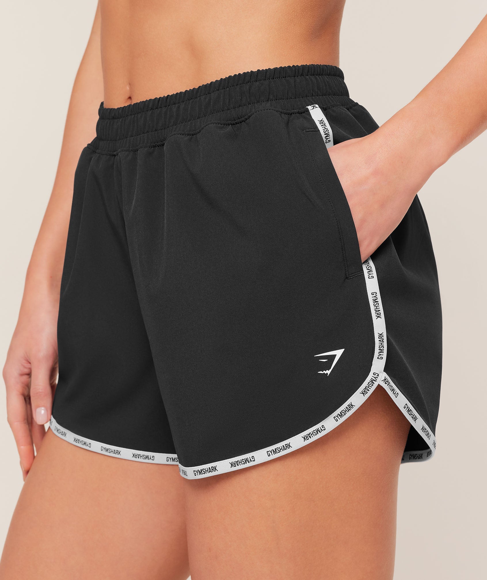 Women's Gymshark Micro Logo Shorts Black