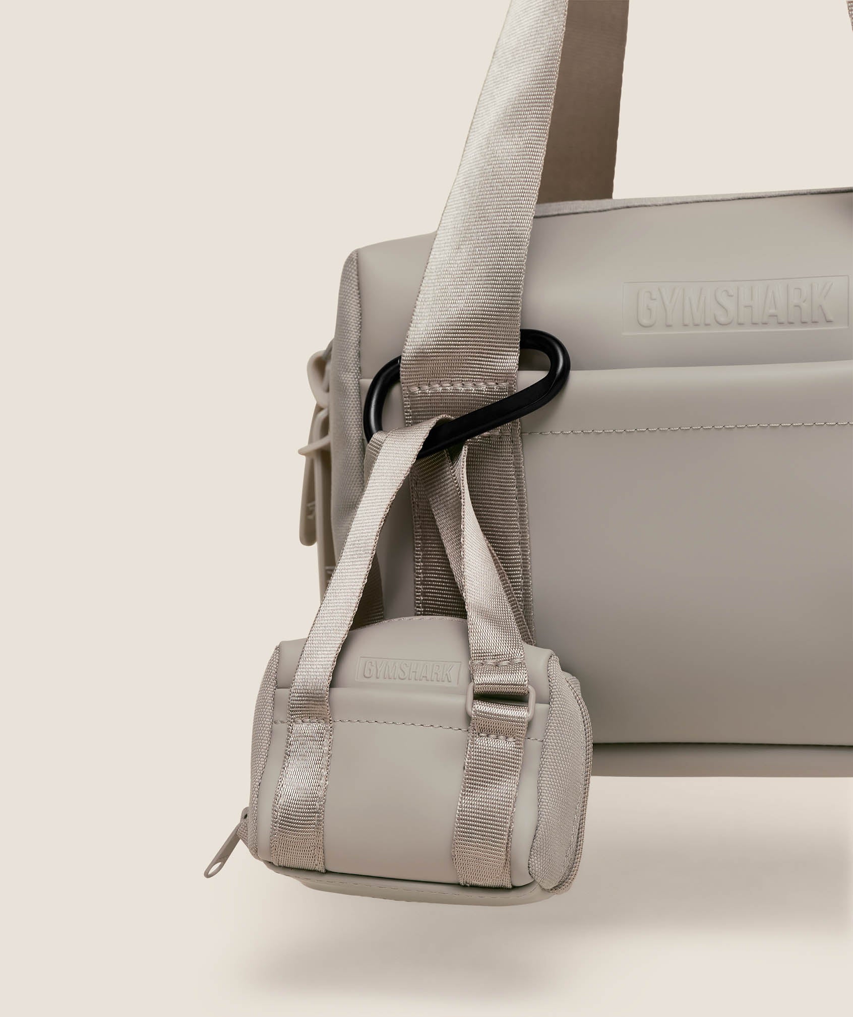 Women's Gymshark Everyday Mini Holdall Keychain Mushroom Grey