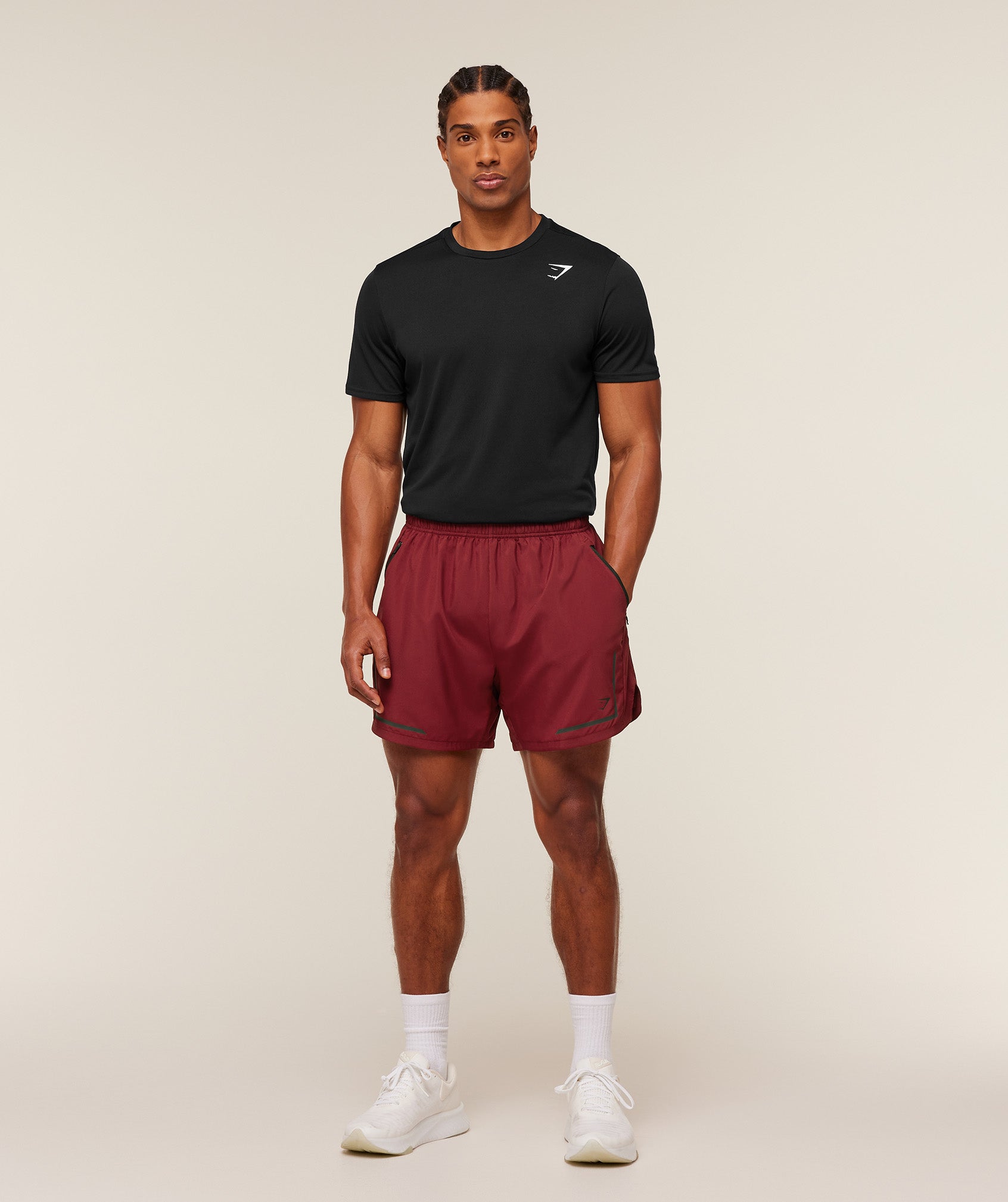 Gymshark Movement Sport 5" Shorts Sets Red